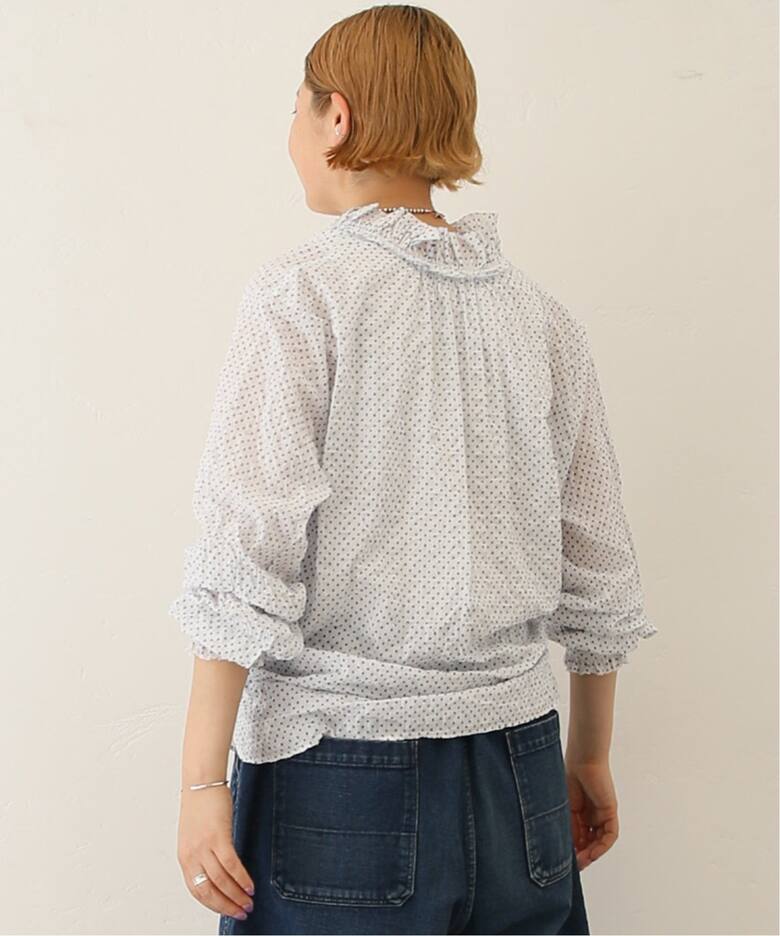ローンドット フリルブラウス（シャツ／ブラウス）｜journal standard 