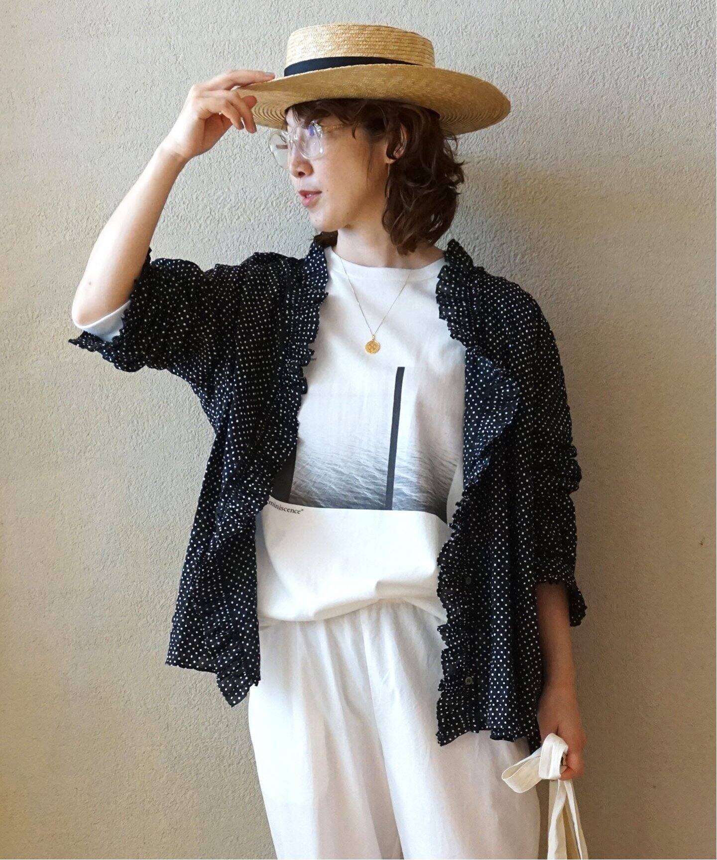 ローンドット フリルブラウス（シャツ／ブラウス）｜journal standard  