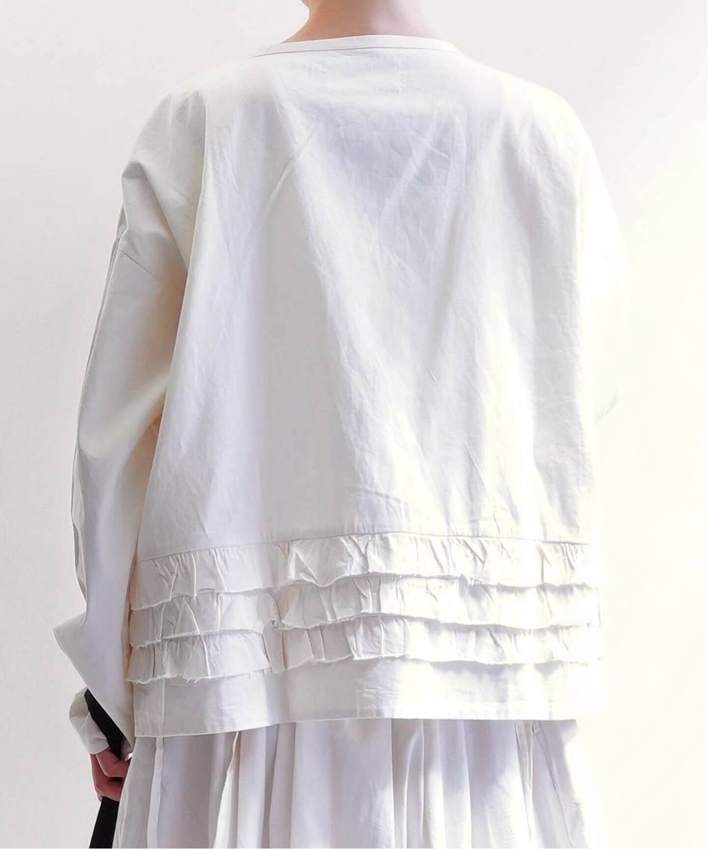 Khadi ＆ Co/カディ&コー】FRILL SHIRT VIA（シャツ／ブラウス 