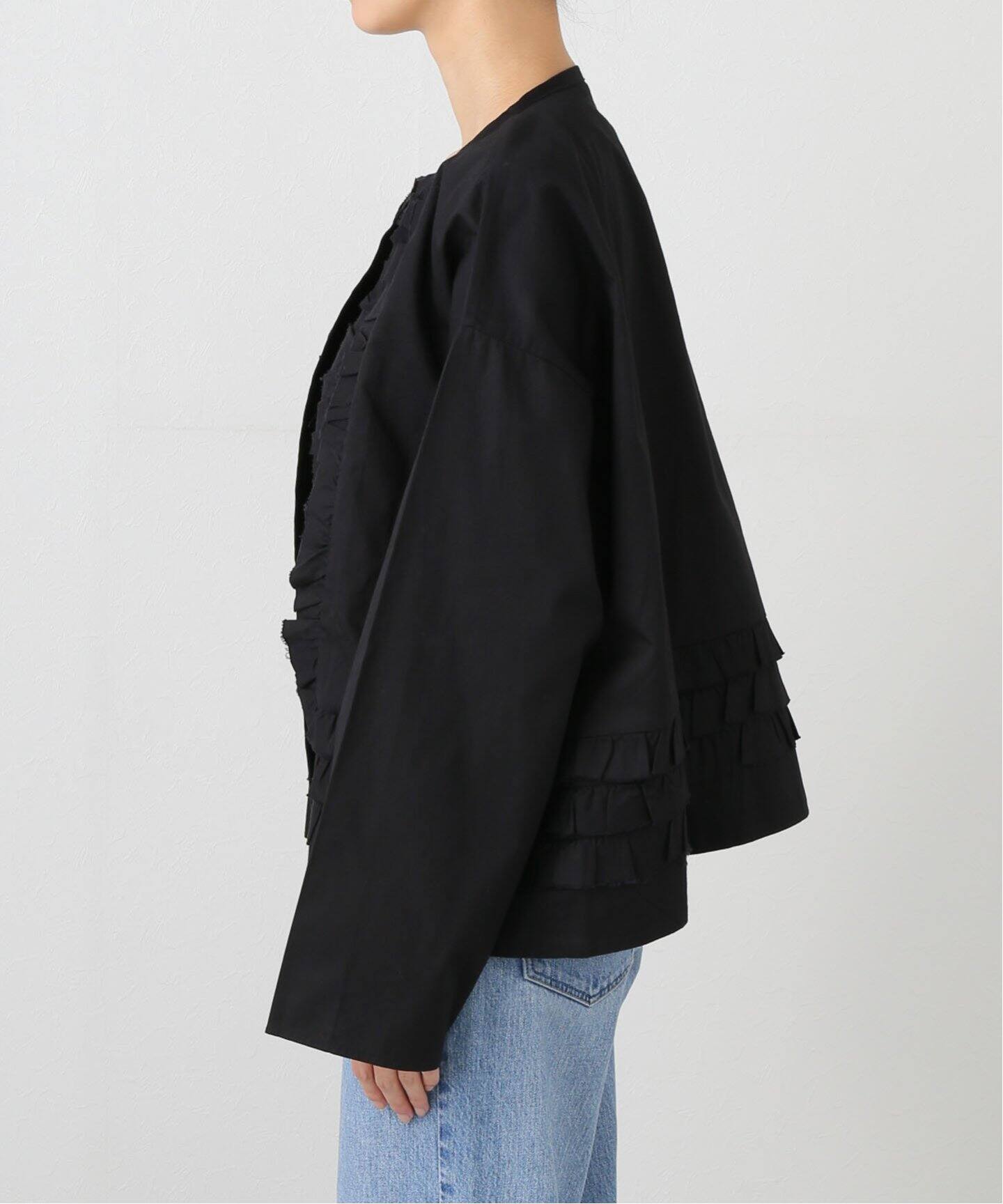 Khadi ＆ Co/カディ&コー】FRILL SHIRT VIA（シャツ／ブラウス  