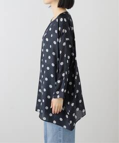 maison de soil /メゾン ド ソイル 】 SILK DOT DROP SHOULDER TU 