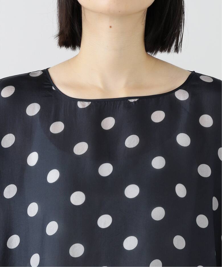 maison de soil /メゾン ド ソイル 】 SILK DOT DROP SHOULDER TU 
