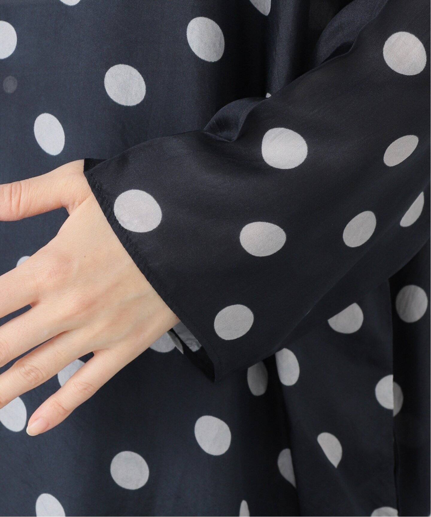 maison de soil /メゾン ド ソイル 】 SILK DOT DROP SHOULDER TU