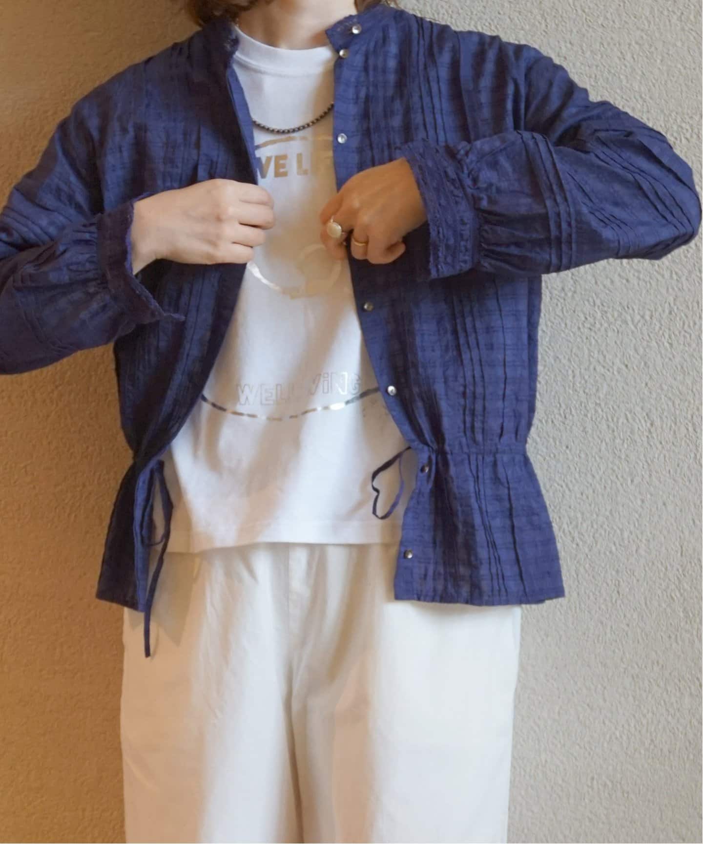 maison de soil/メゾン ド ソイル】COTTON SILK LACE PINTUCK