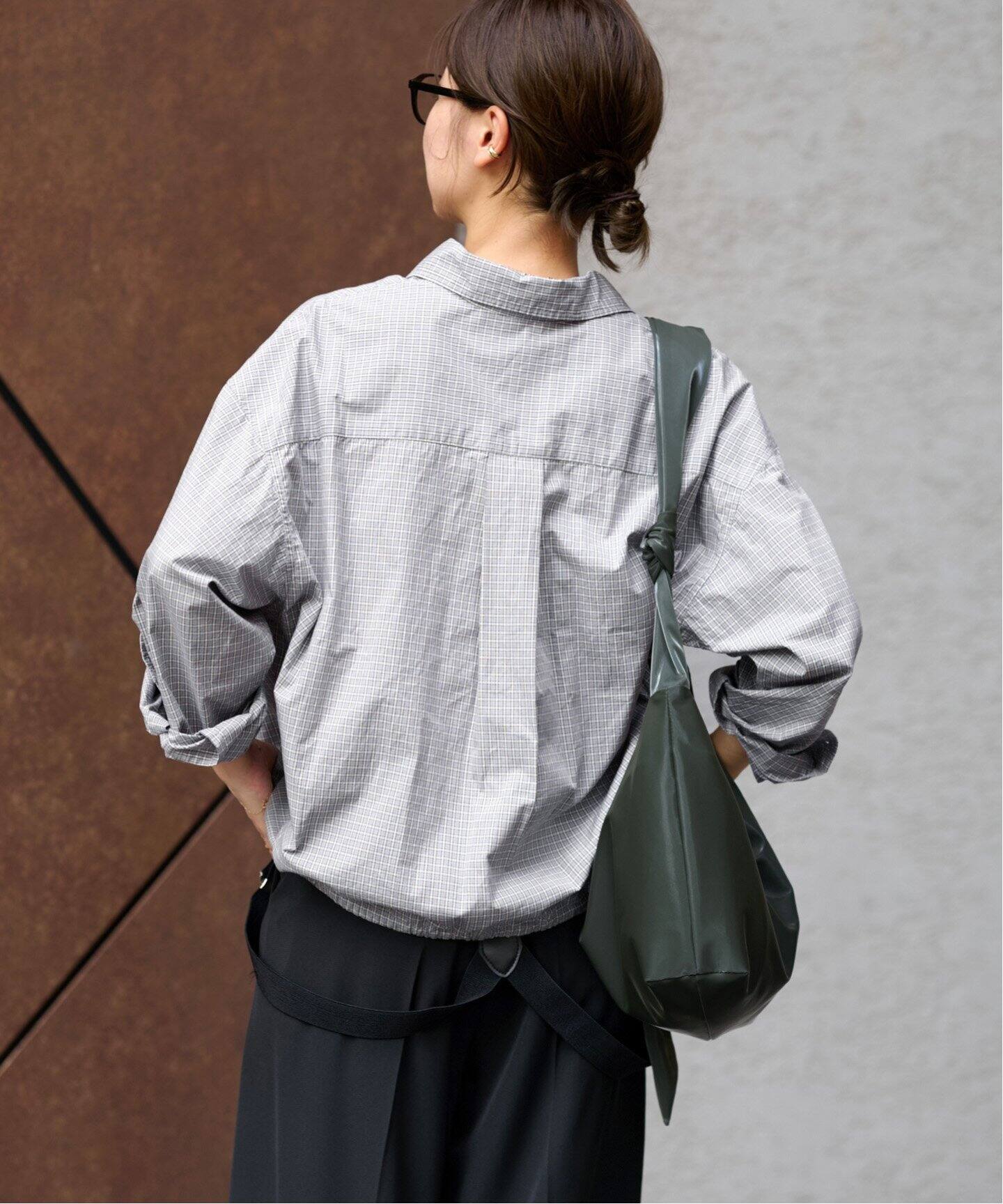 journal standardオーガニックコットンドロストチェックシャツ オーガニックコットンチェックドロストシャツ（シャツ/ブラウス