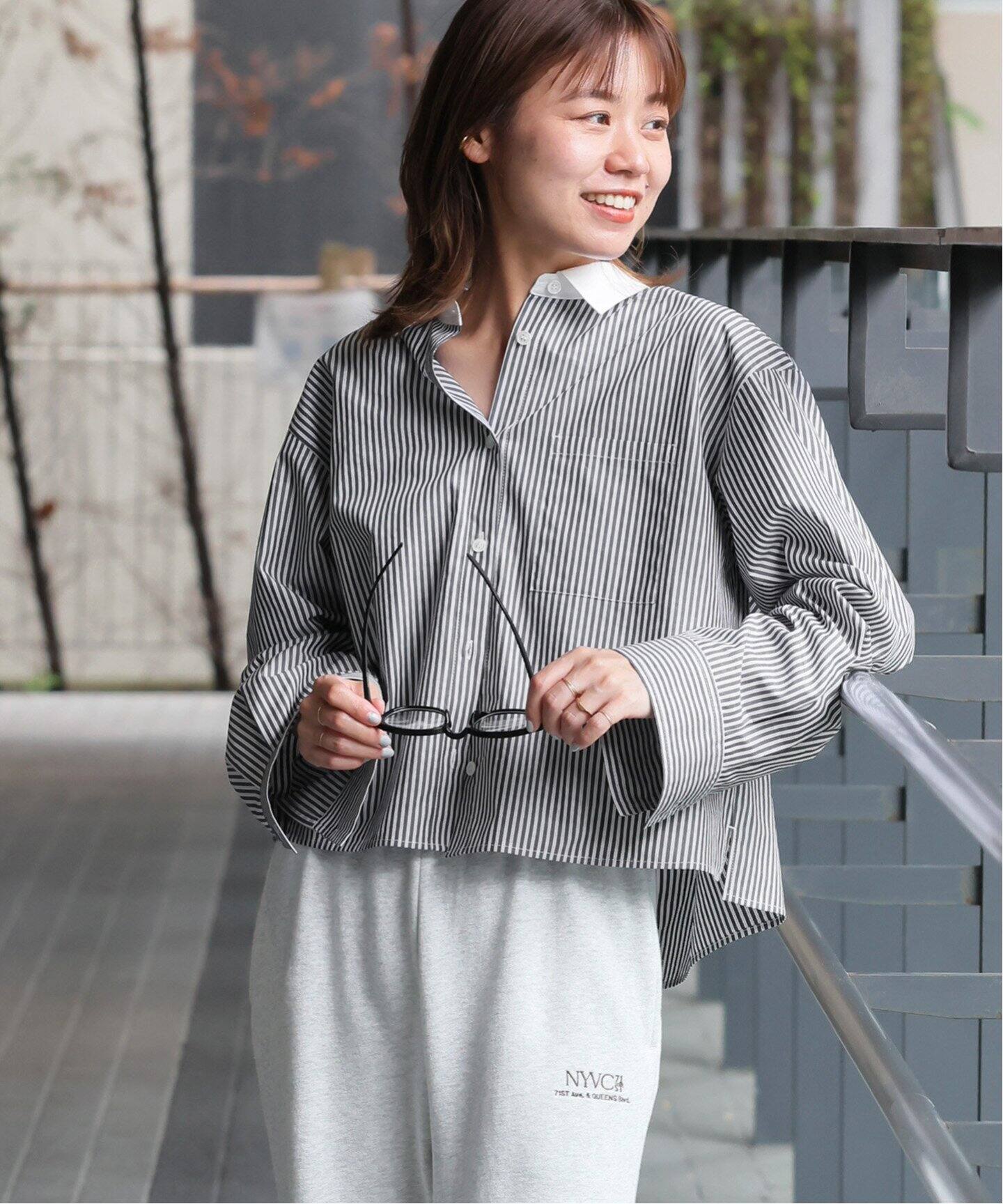 ストライプショートシャツ（シャツ／ブラウス）｜JOURNAL STANDARD 