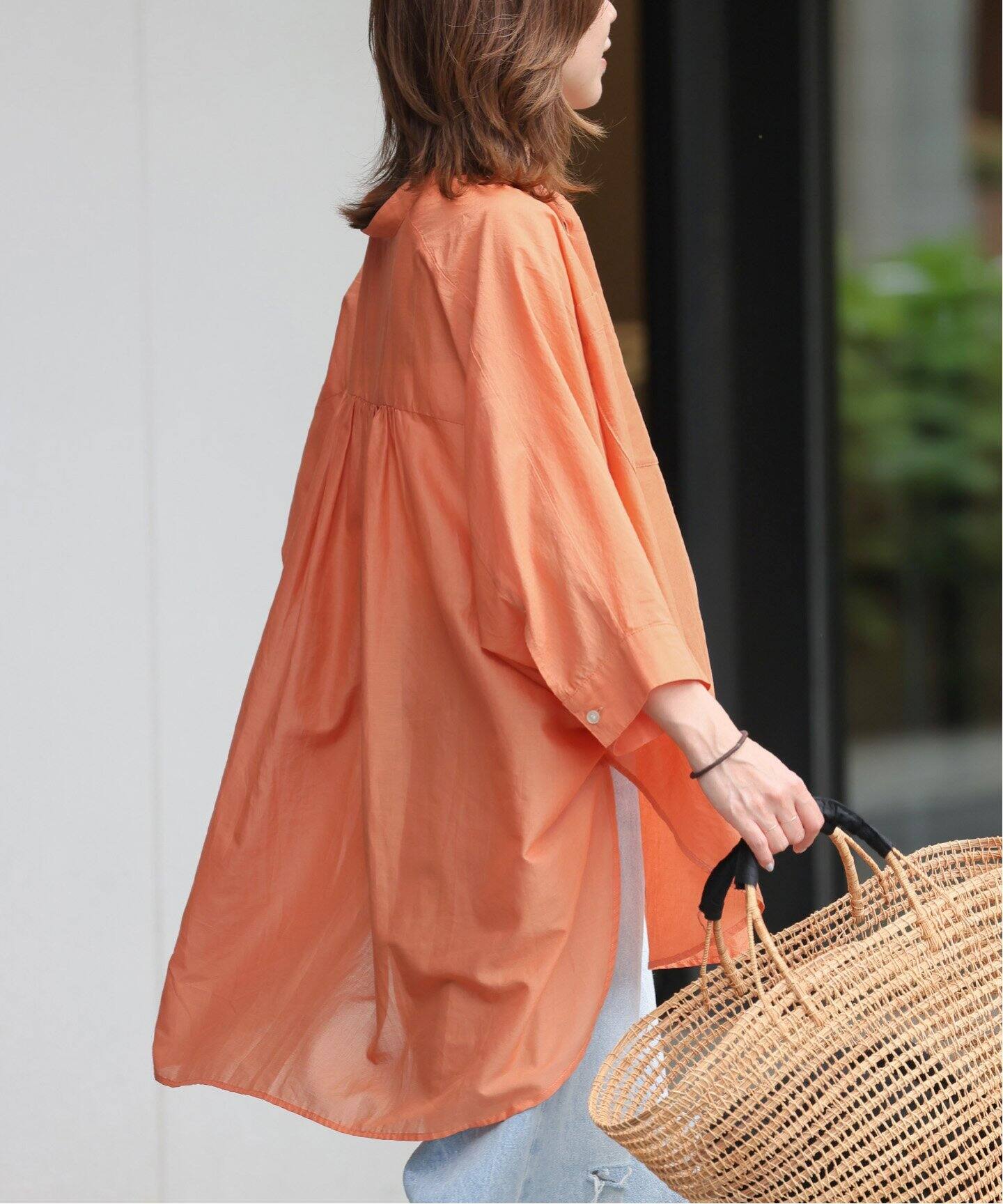 追加2》コットンボイルドルマンスリーブシャツ（シャツ／ブラウス  