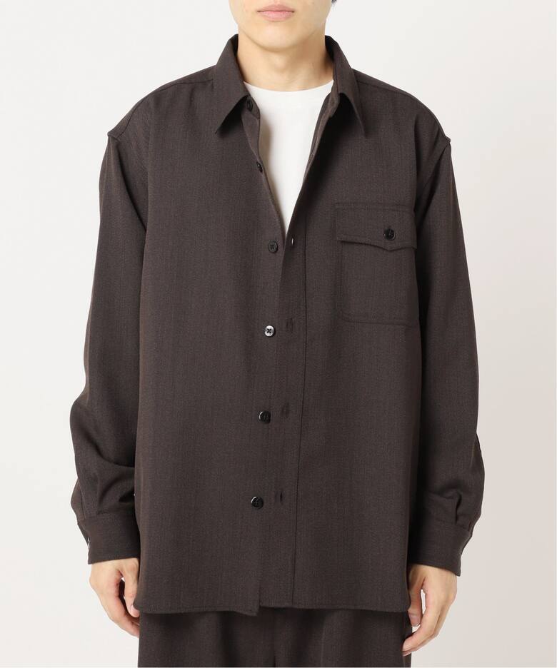 ウールミックスTWツイル オフィサーCPOシャツジャケット（シャツ 