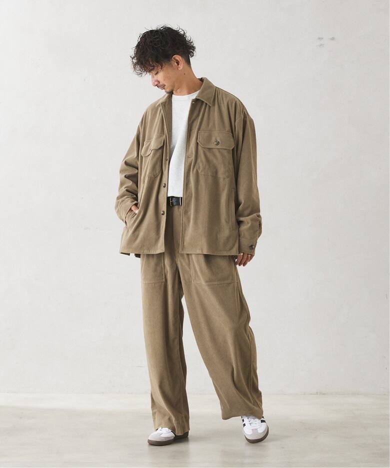 TECH SOLOTEX コーデュロイウォッシャブル CPOシャツジャケット  