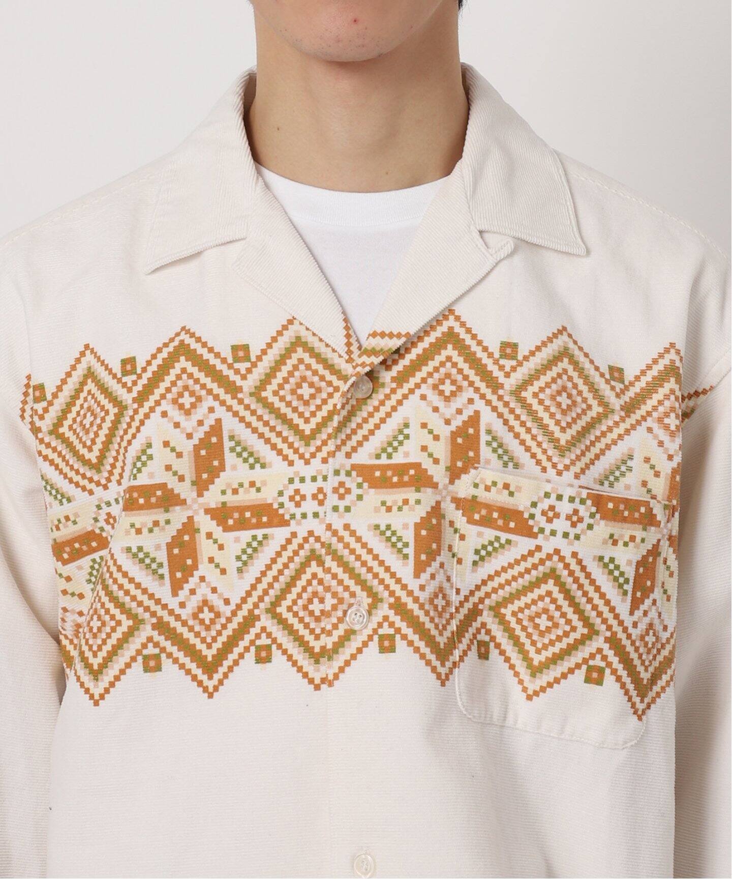 TOWNCRAFT / タウンクラフト】別注 コーデュロイ オープンカラー