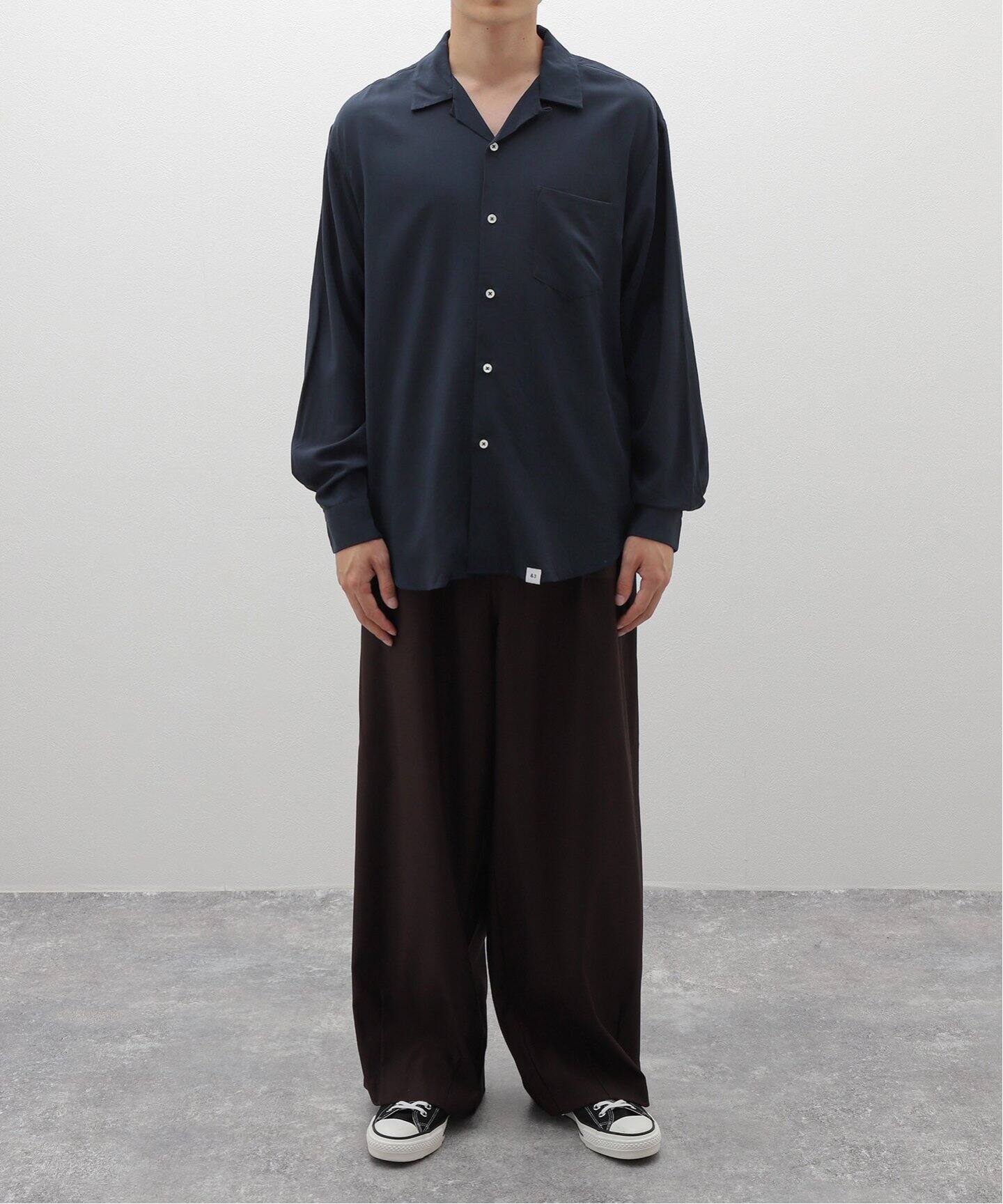 BEDWIN / ベドウィン L/S OPEN COLLAR RAYON SHIRT  