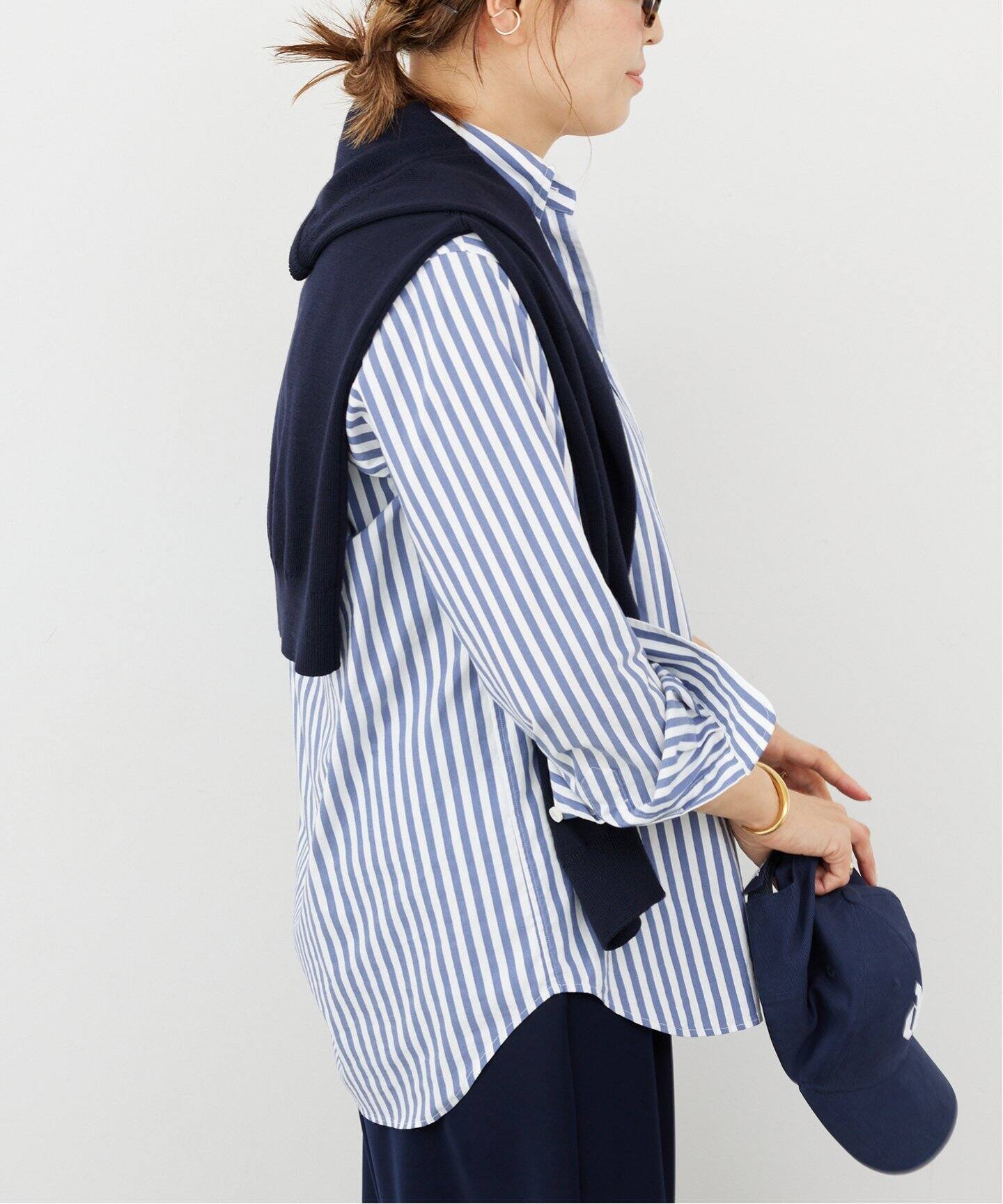 STRIPE ボタンダウン シャツ（シャツ／ブラウス）｜Deuxieme Classe  