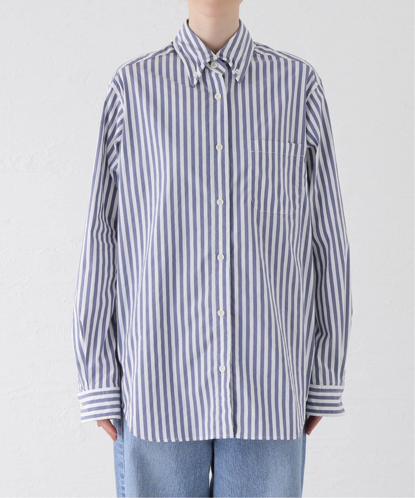 STRIPE ボタンダウン シャツ（シャツ／ブラウス）｜Deuxieme Classe  