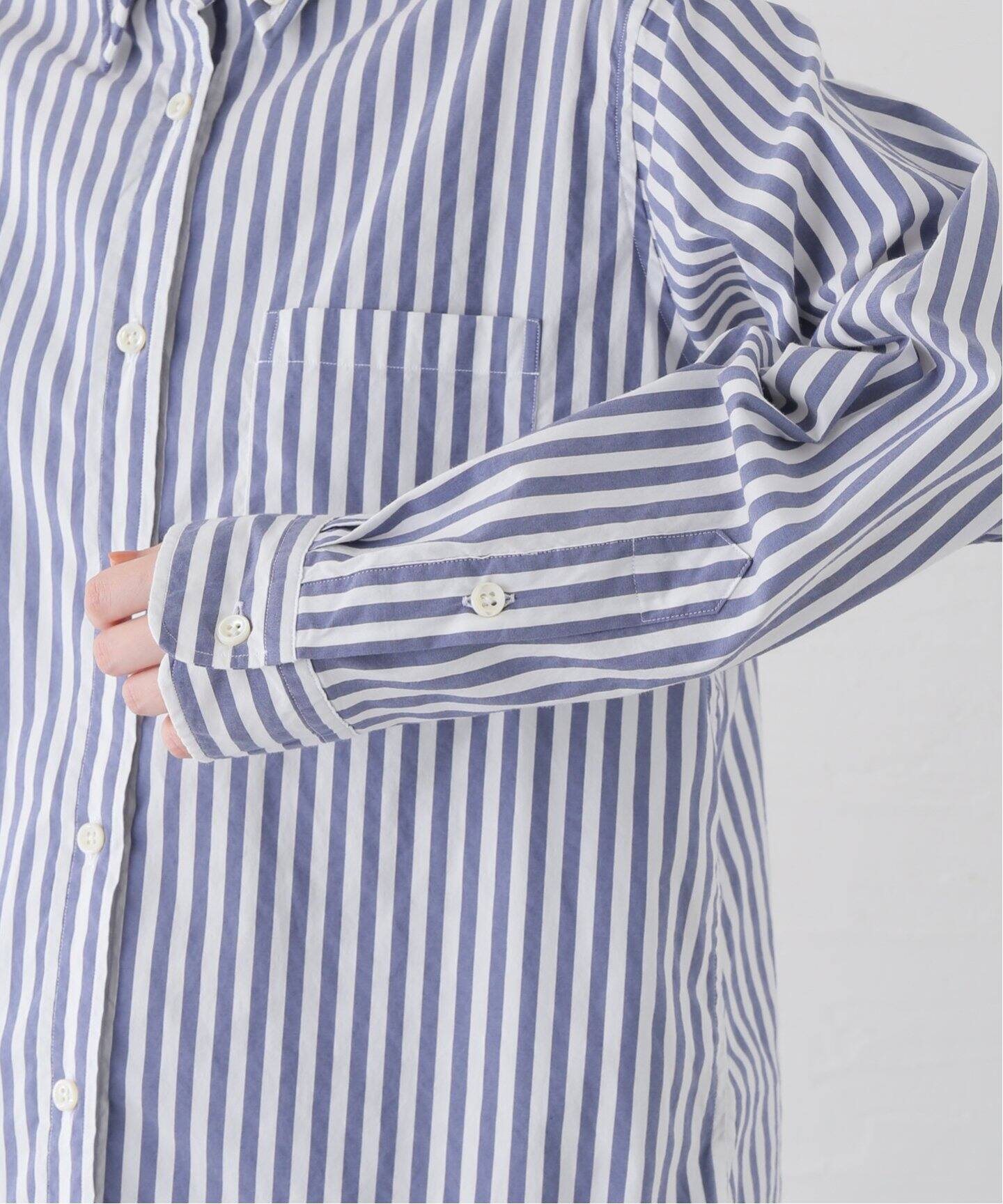 STRIPE ボタンダウン シャツ（シャツ／ブラウス）｜Deuxieme Classe  