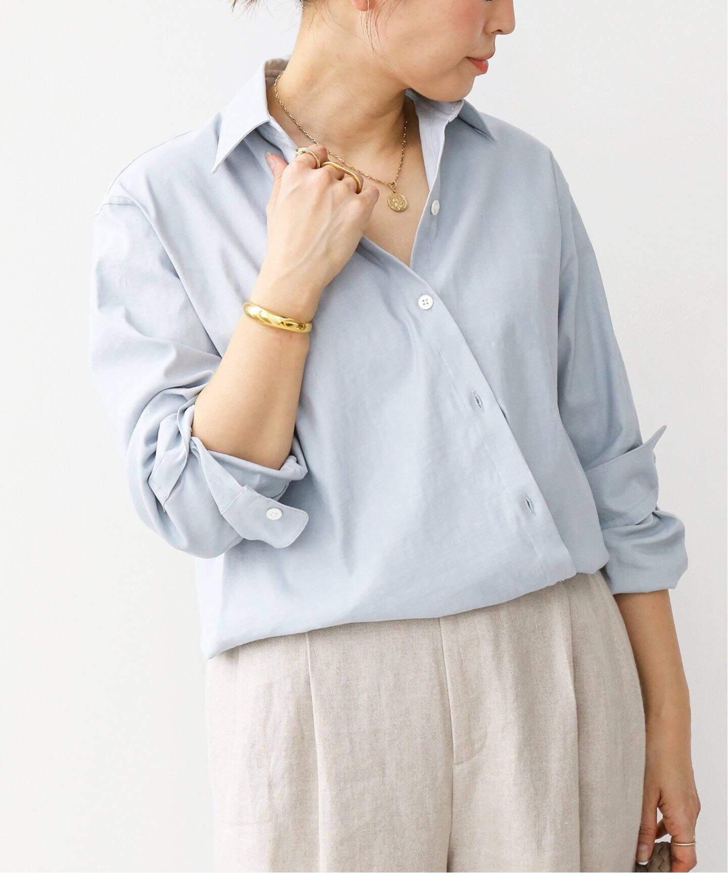 stretch twill シャツ（シャツ／ブラウス）｜Deuxieme Classe 