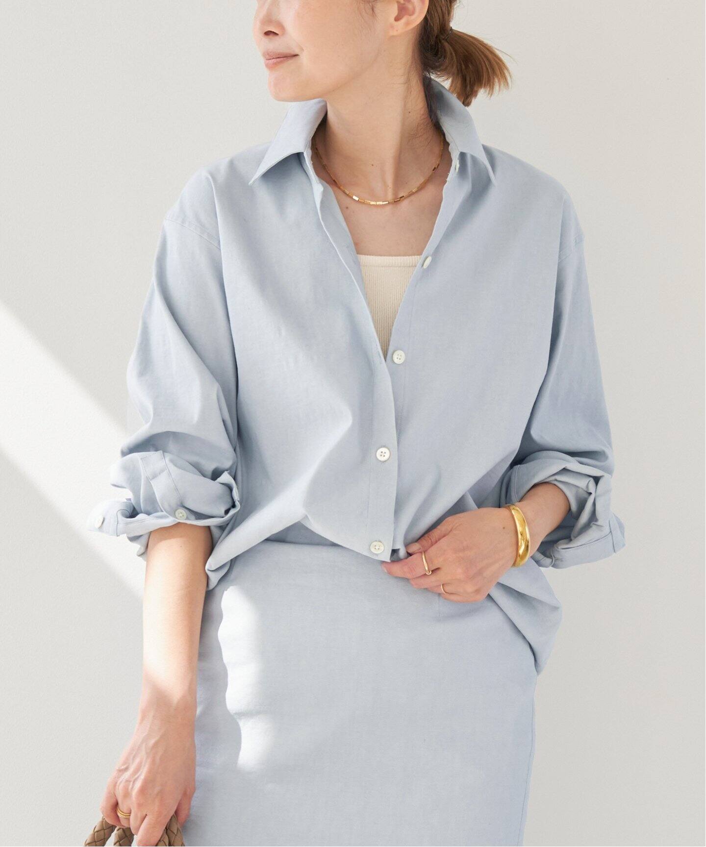 stretch twill シャツ（シャツ／ブラウス）｜Deuxieme Classe 
