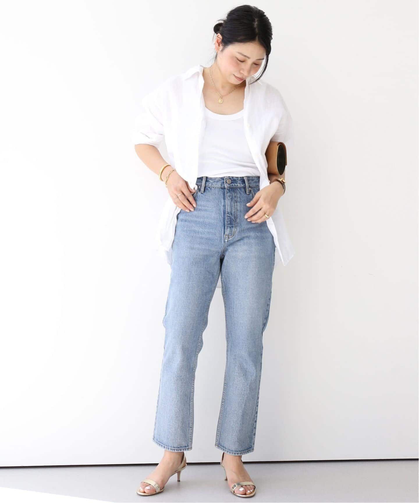 Deuxieme Classe *リネン ウォッシュシャツblue