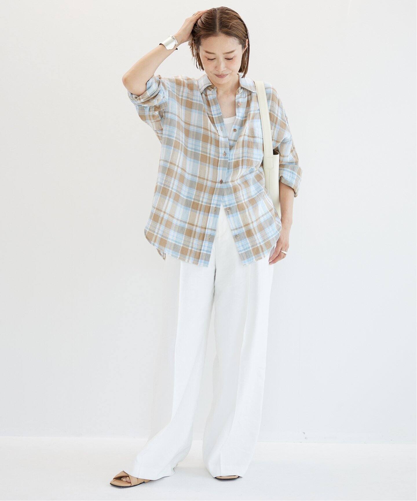 Vi/Li check wash シャツ（シャツ／ブラウス）｜Deuxieme Classe  