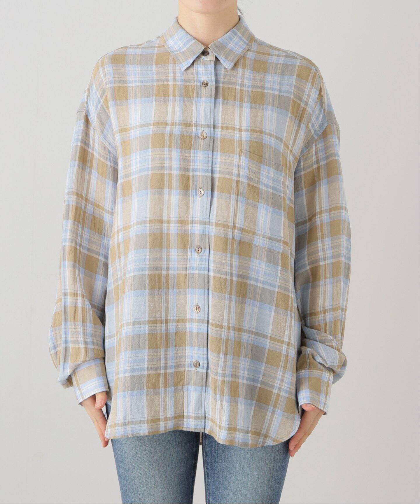 Vi/Li check wash シャツ（シャツ／ブラウス）｜Deuxieme Classe  