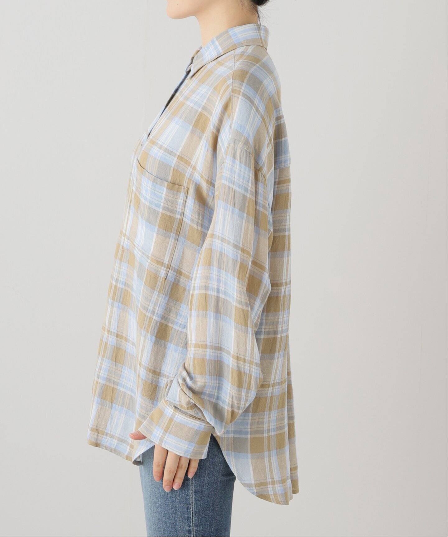 Vi/Li check wash シャツ（シャツ／ブラウス）｜Deuxieme Classe 