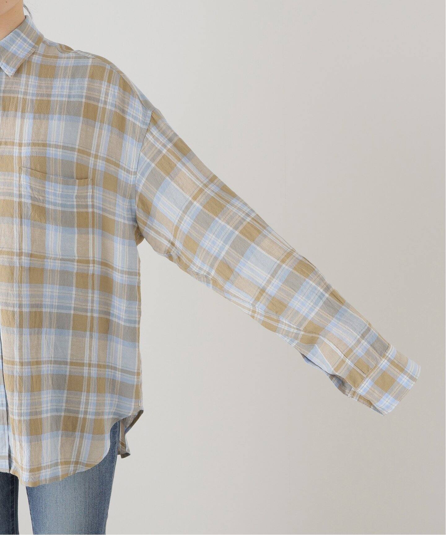 Vi/Li check wash シャツ（シャツ／ブラウス）｜Deuxieme Classe 