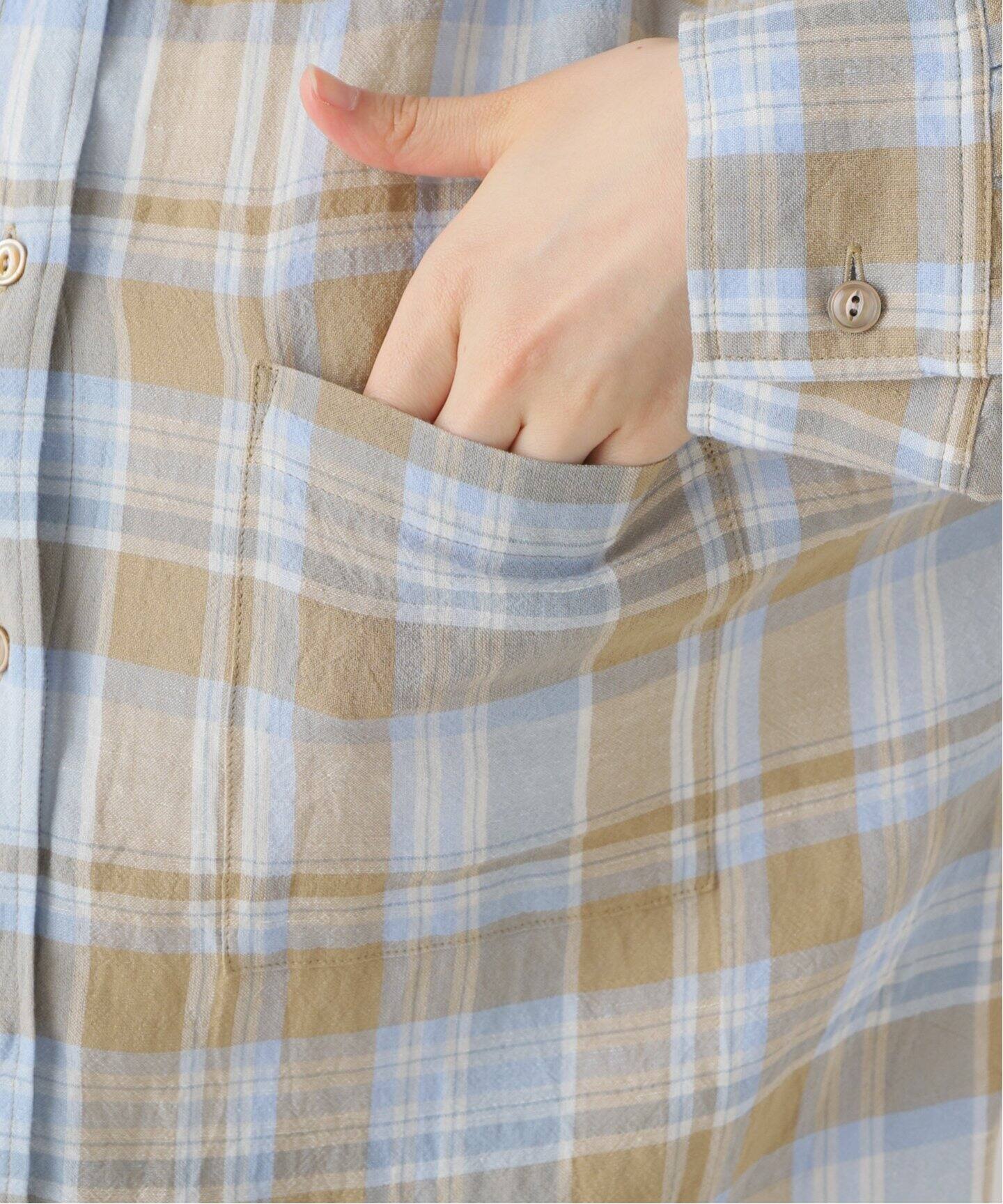 Vi/Li check wash シャツ（シャツ／ブラウス）｜Deuxieme Classe  