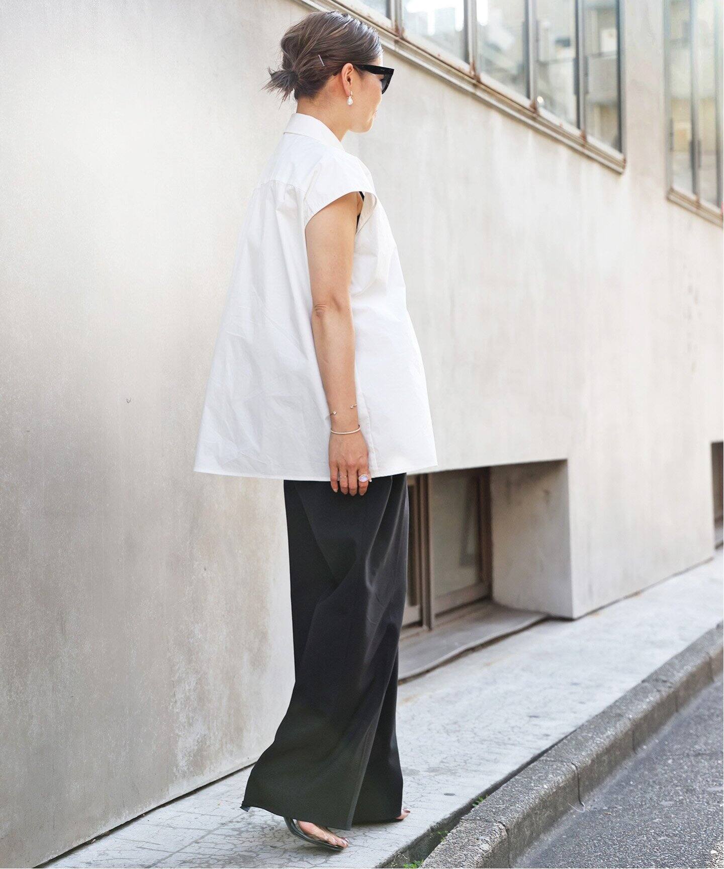 CELERI/セルリ】NO SLEEVE ワイドシャツ（シャツ／ブラウス  