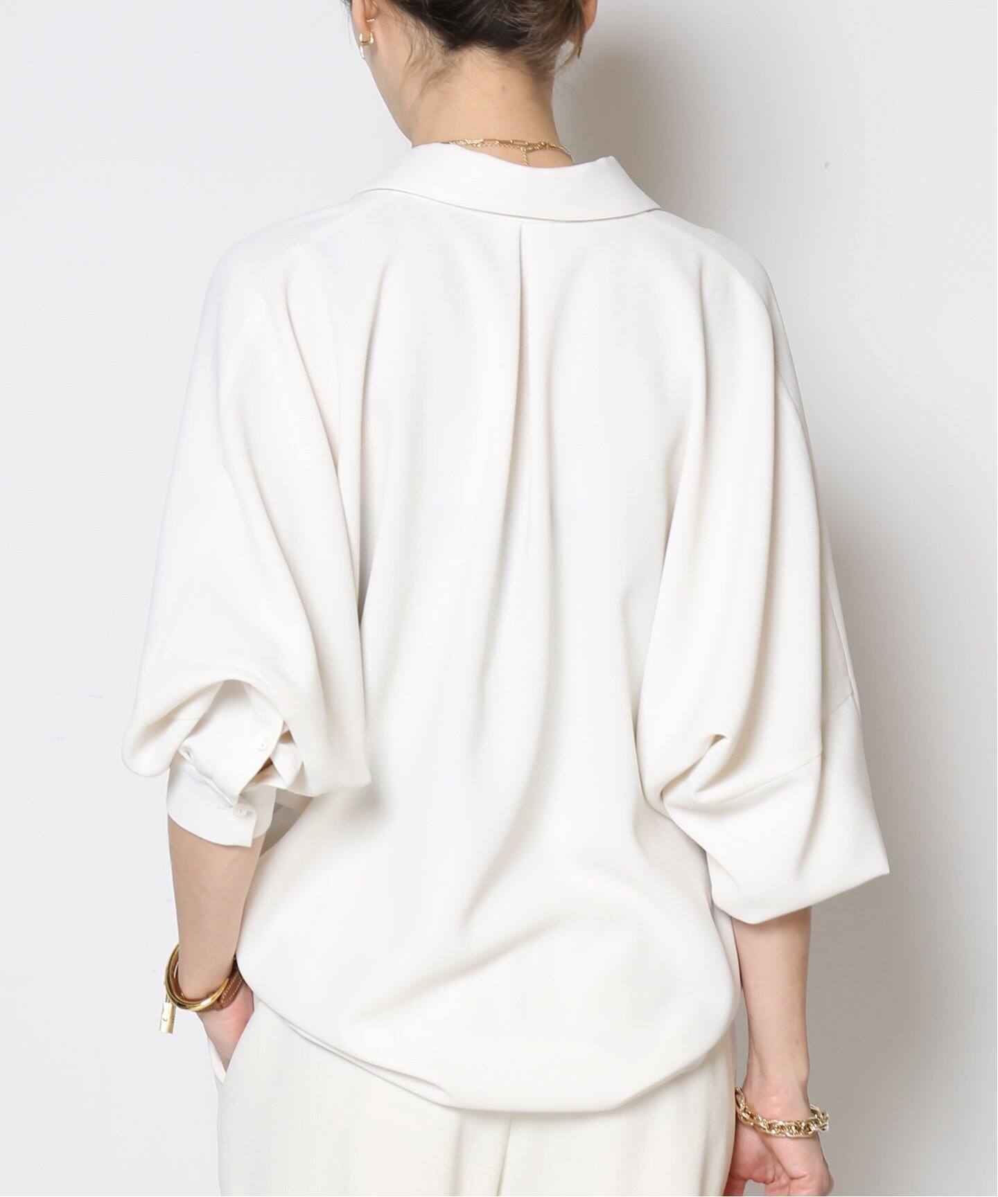 Dolman sleeve シャツ（BLACK）（シャツ／ブラウス）｜MUSE de ｜長袖