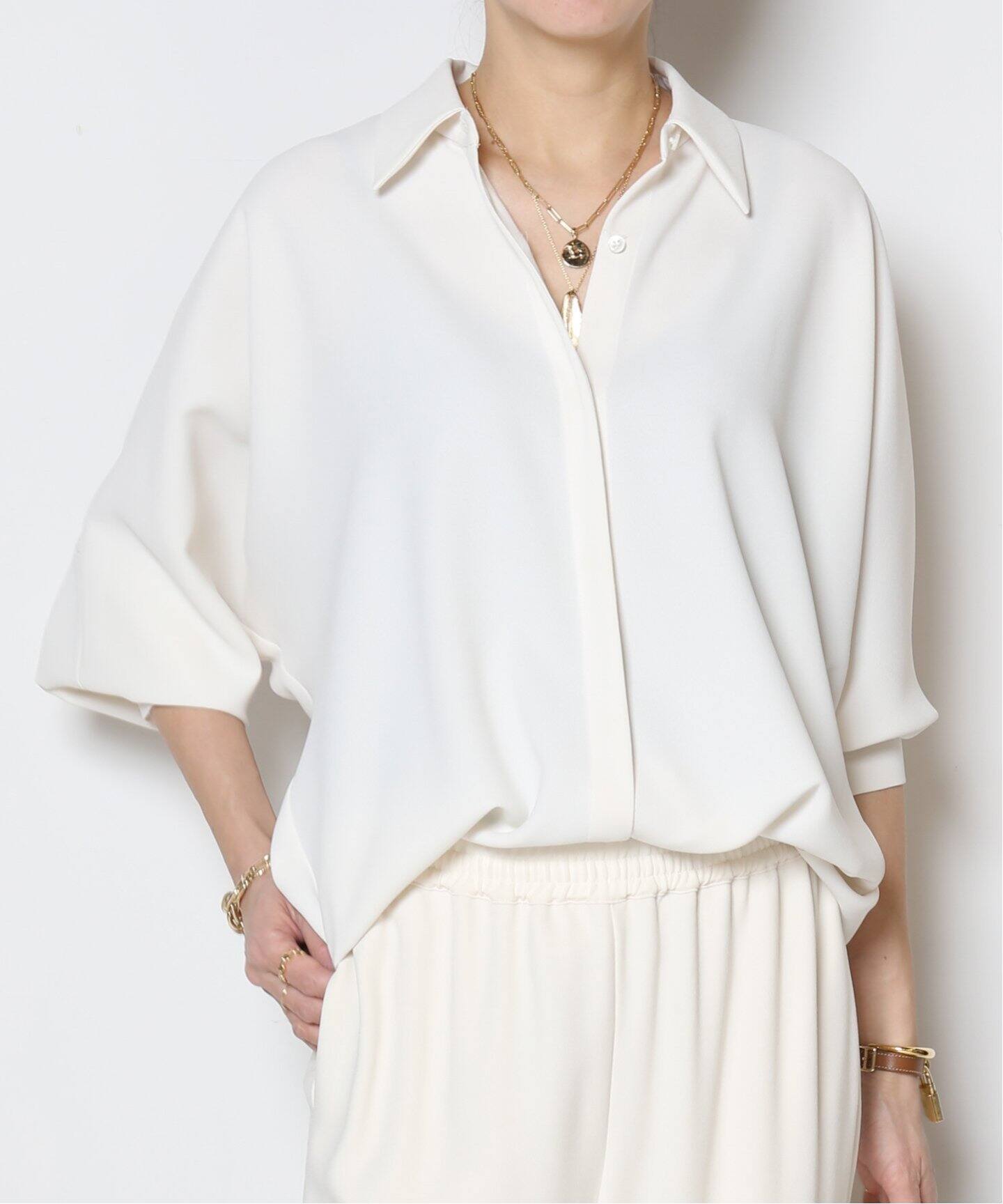 Dolman sleeve シャツ（NATURAL）（シャツ／ブラウス）｜MUSE de 