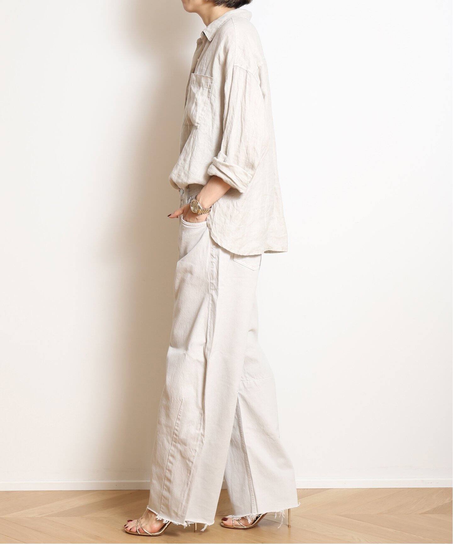 JAMES PERSE/ジェームス パース】 LINEN OVERSIZED シャツ（シャツ 