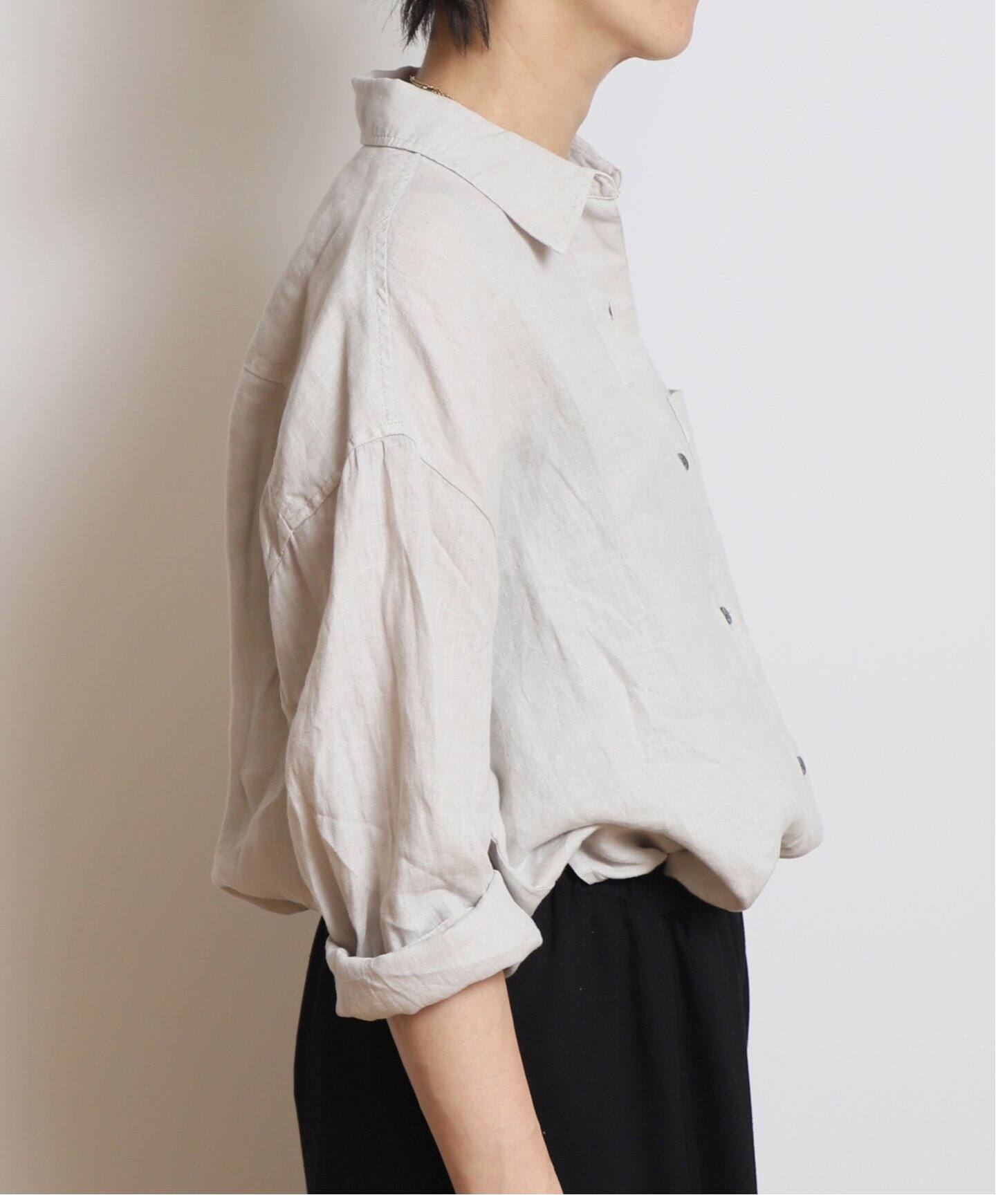 JAMES PERSE/ジェームス パース】 LINEN OVERSIZED シャツ（シャツ 