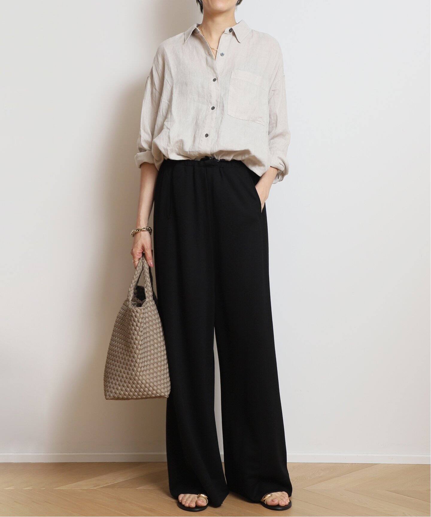 JAMES PERSE/ジェームス パース】 LINEN OVERSIZED シャツ（シャツ 