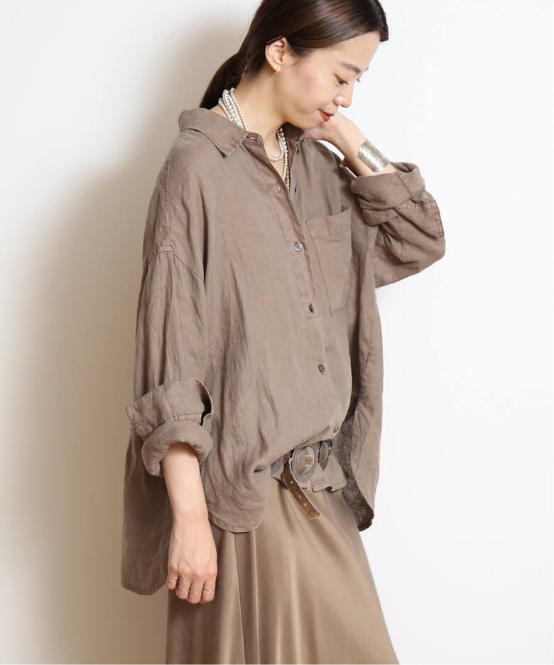 JAMES PERSE/ジェームス パース】 LINEN OVERSIZED シャツ（シャツ 