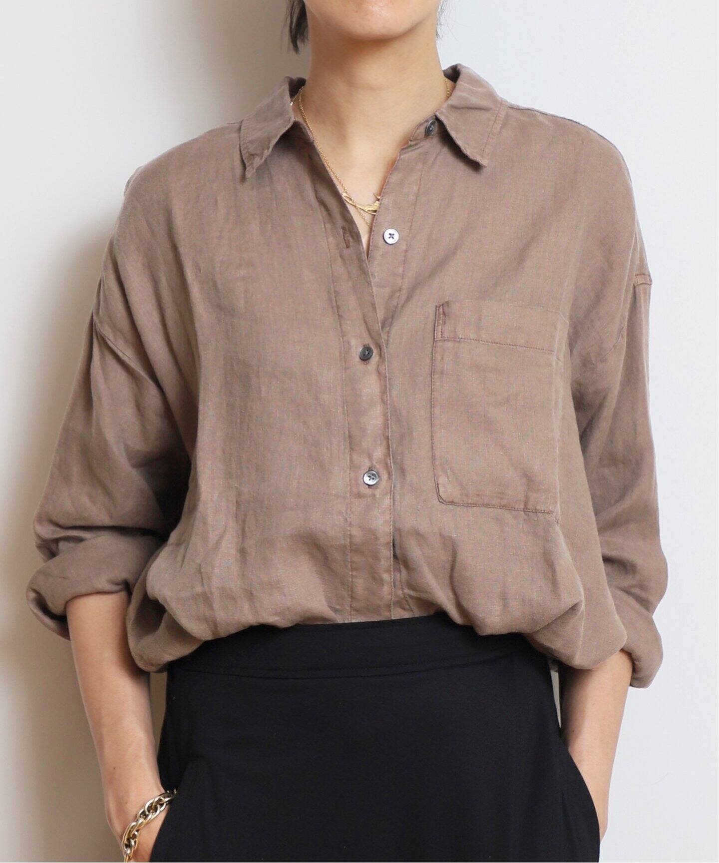 JAMES PERSE/ジェームス パース】 LINEN OVERSIZED シャツ（シャツ 
