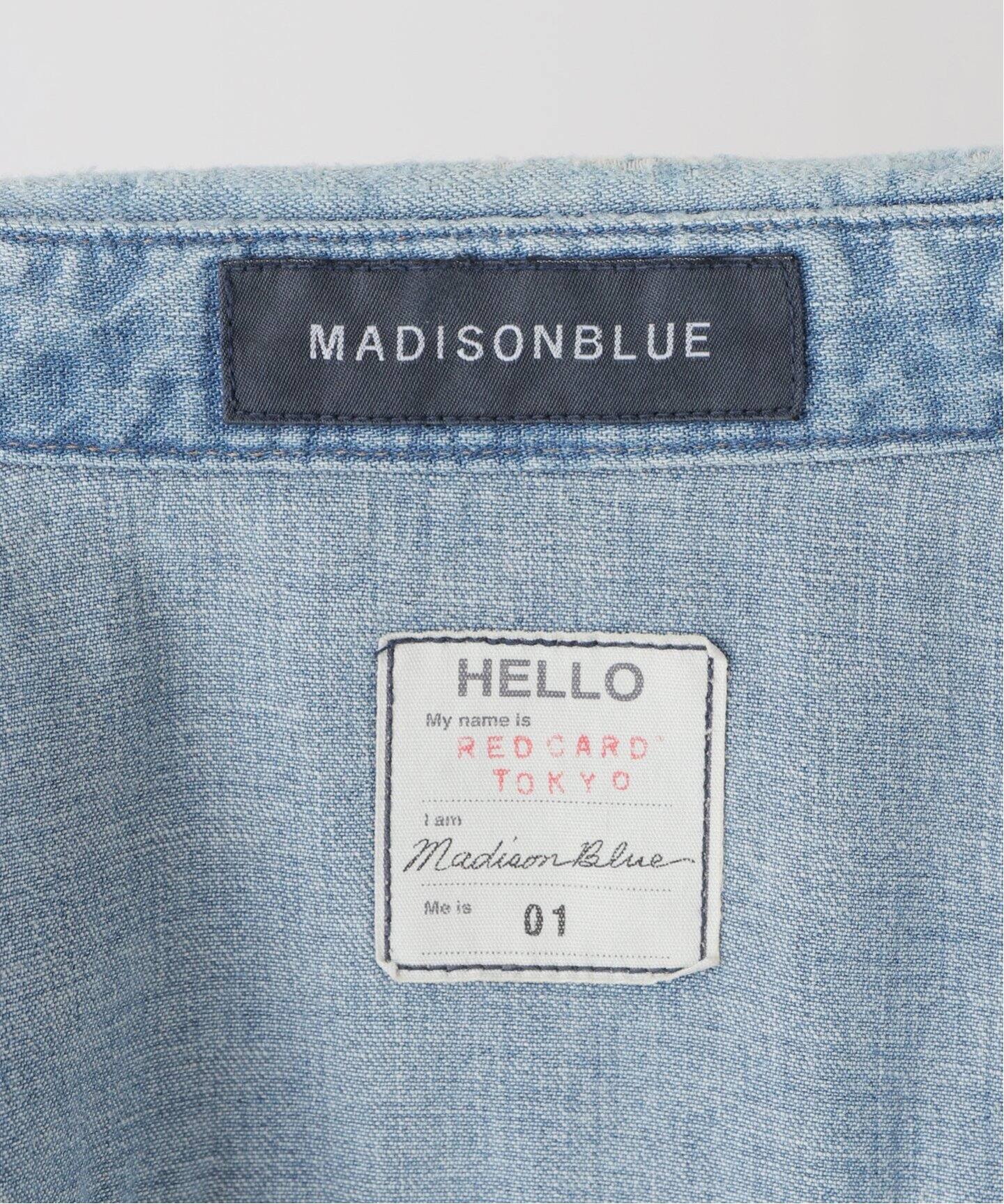MADISONBLUE/マディソンブルー】 SHREDDED HEM WESTERN シャツ