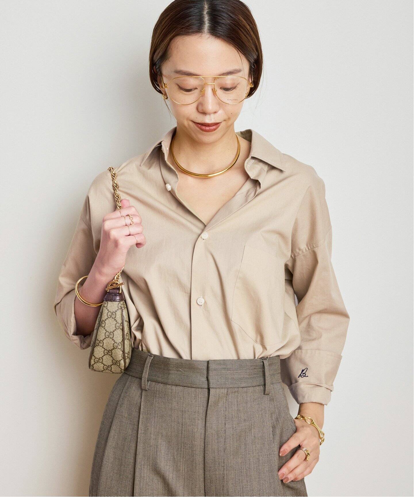 MADISONBLUE マディソンブルー J.BRADLEY シャツ ベージュ 