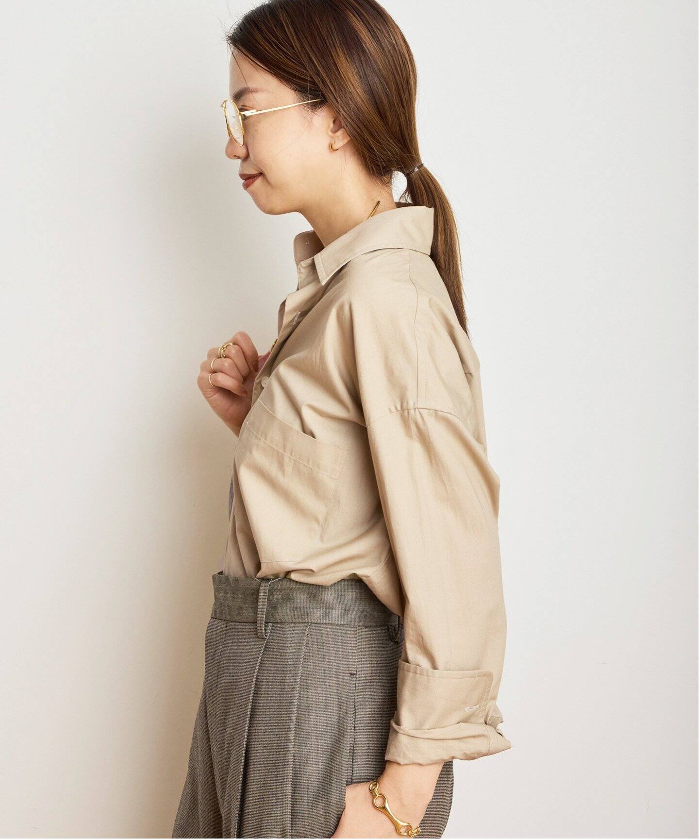 MADISONBLUE マディソンブルー J.BRADLEYシャツ ベージュ00 