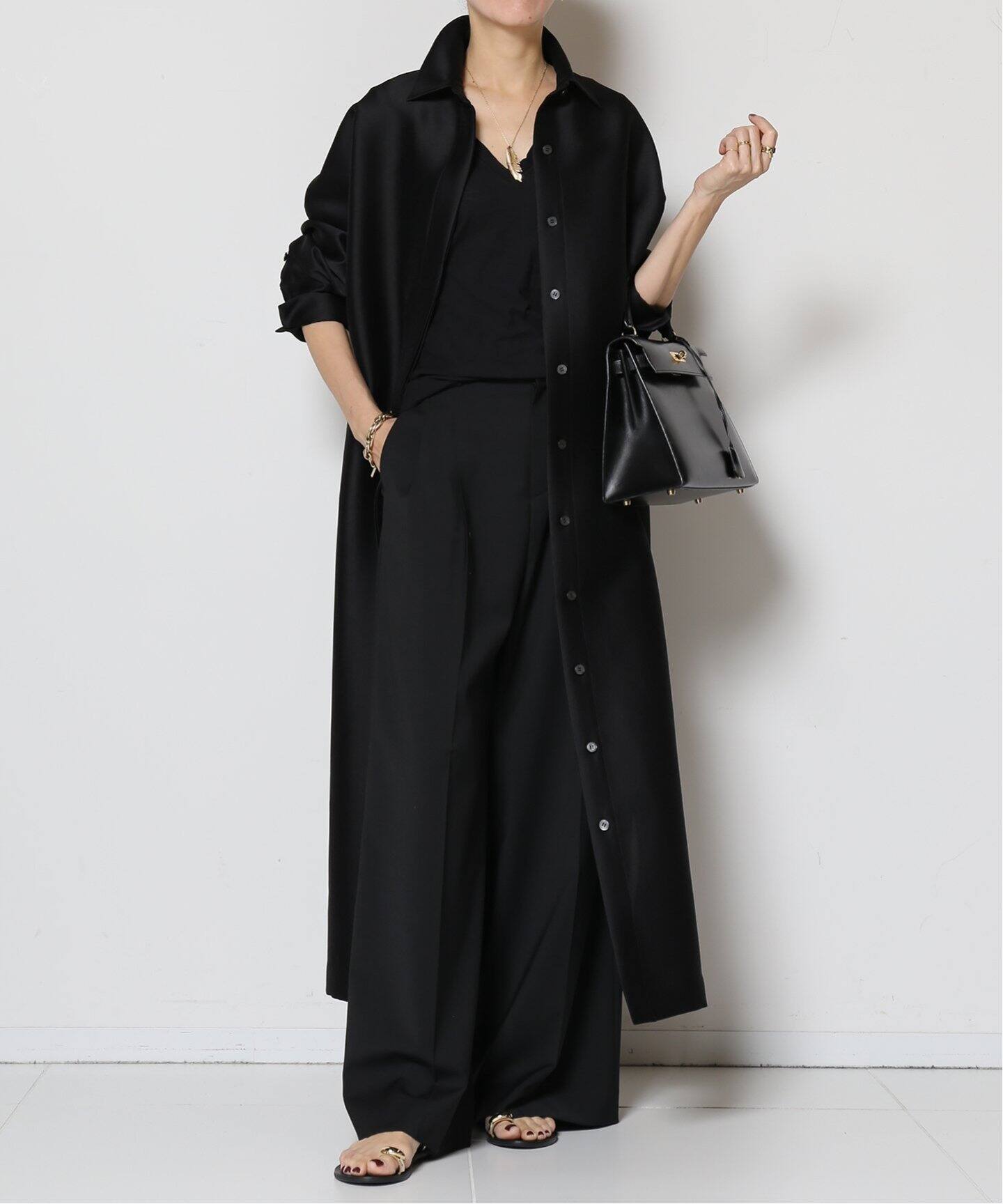 edit & co./エディット アンド コー】Organdie Double cross shirts 