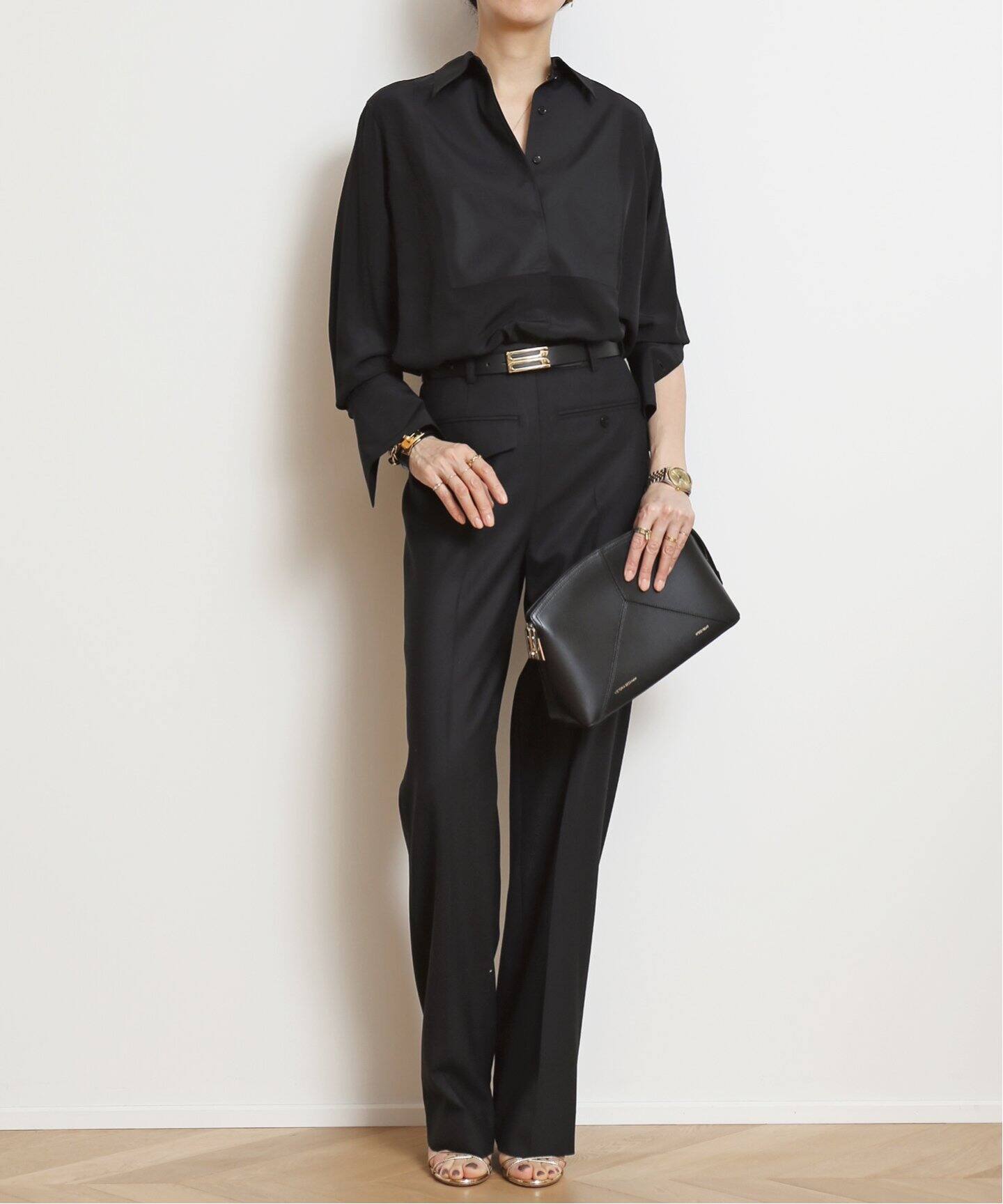 VICTORIA BECKHAM/ヴィクトリアベッカム】CONTRAST BIB シャツ（シャツ 