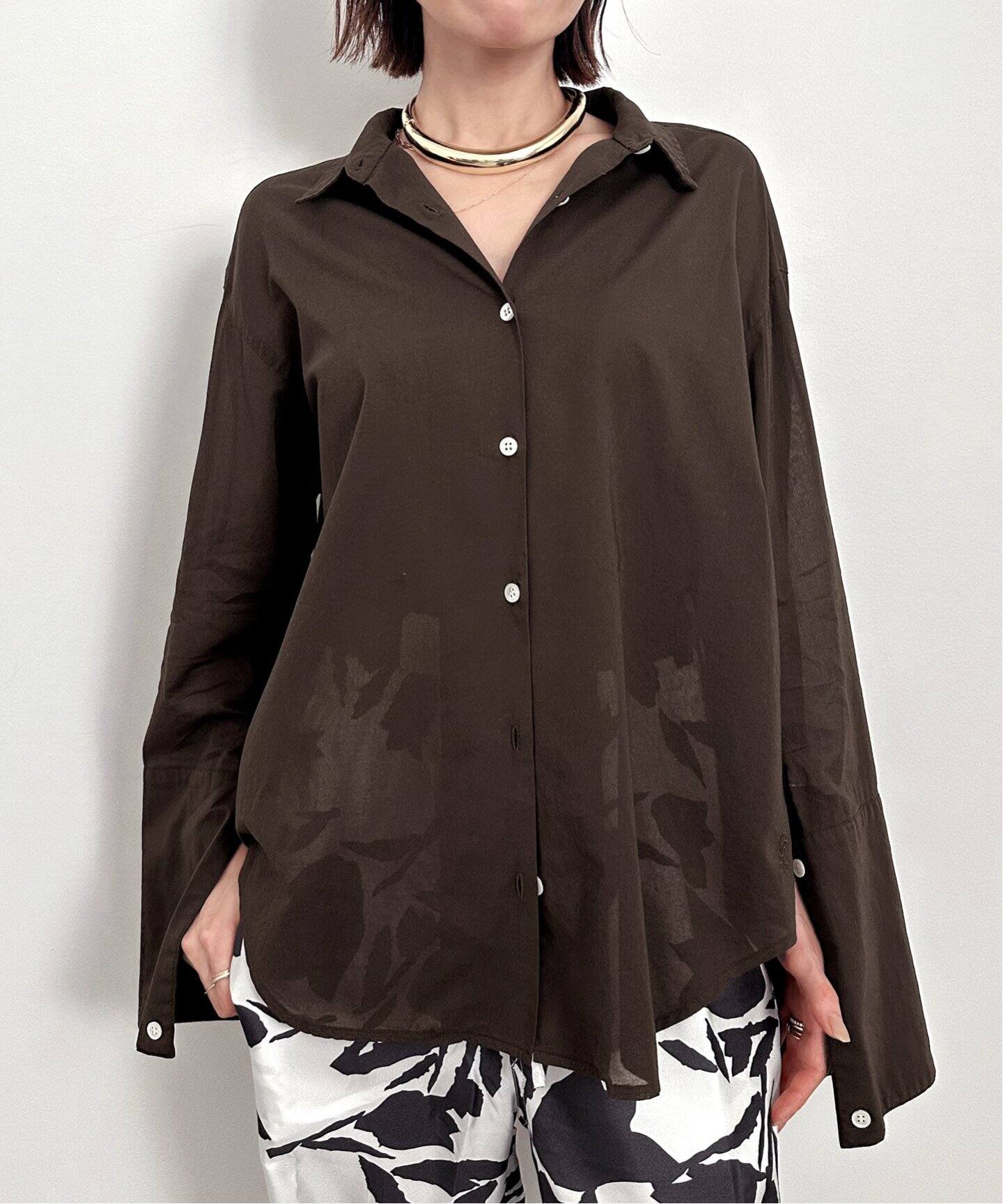 GOOD GRIEF!/グッドグリーフ】 SHEER COTTON SHIRT（シャツ／ブラウス  