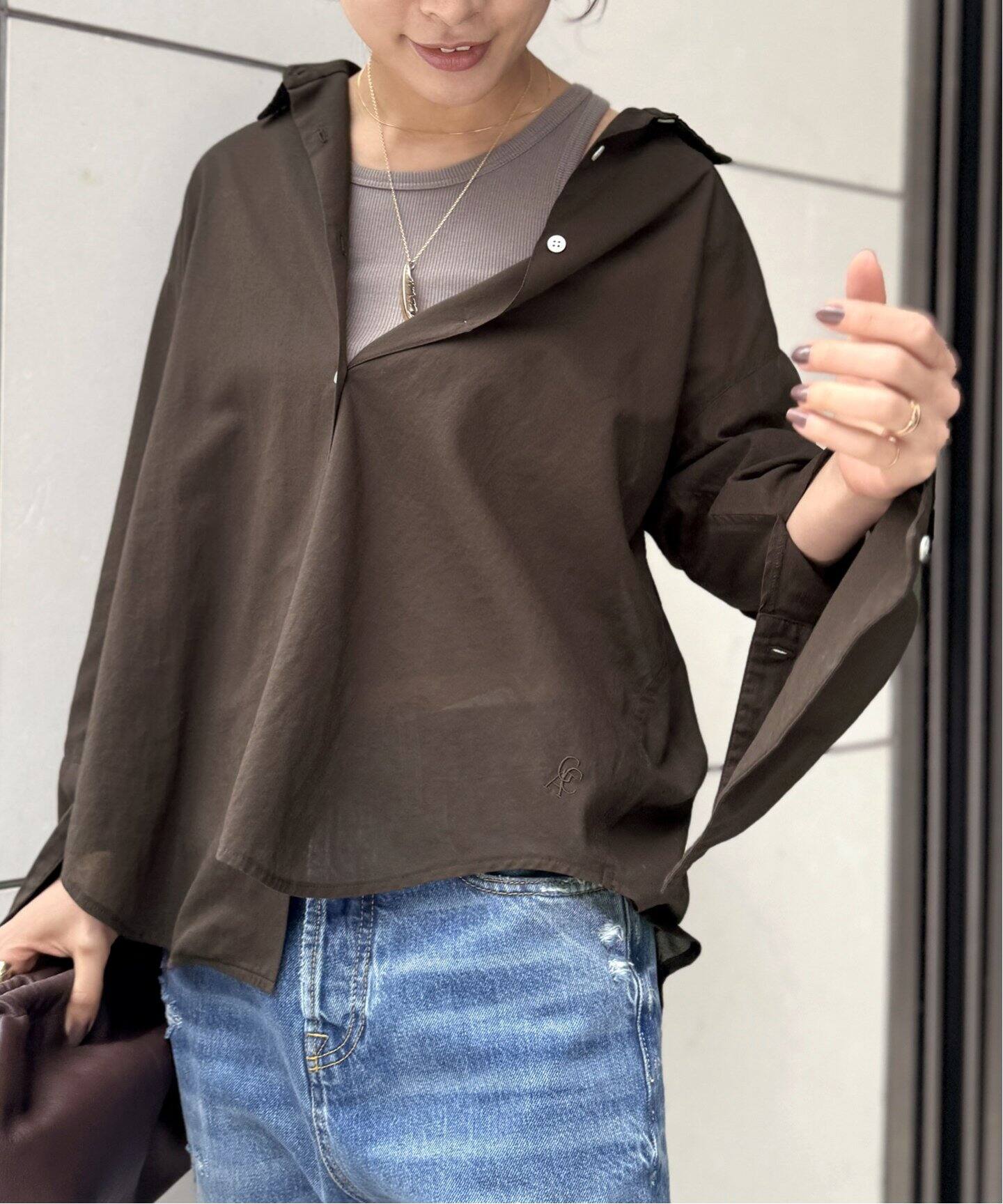 GOOD GRIEF!/グッドグリーフ】 SHEER COTTON SHIRT（シャツ／ブラウス  