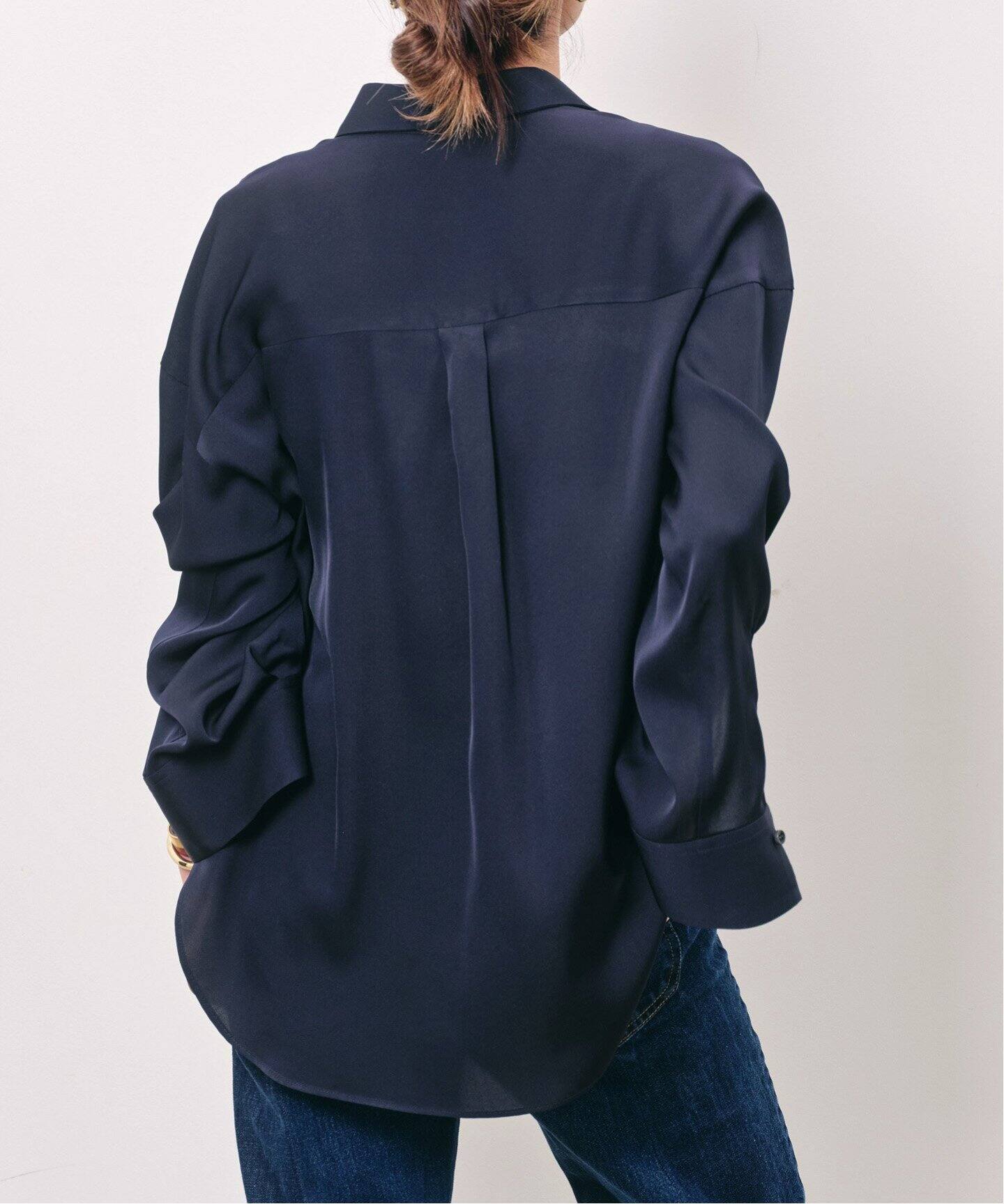 Washable Silk Shirt（シャツ／ブラウス）｜L