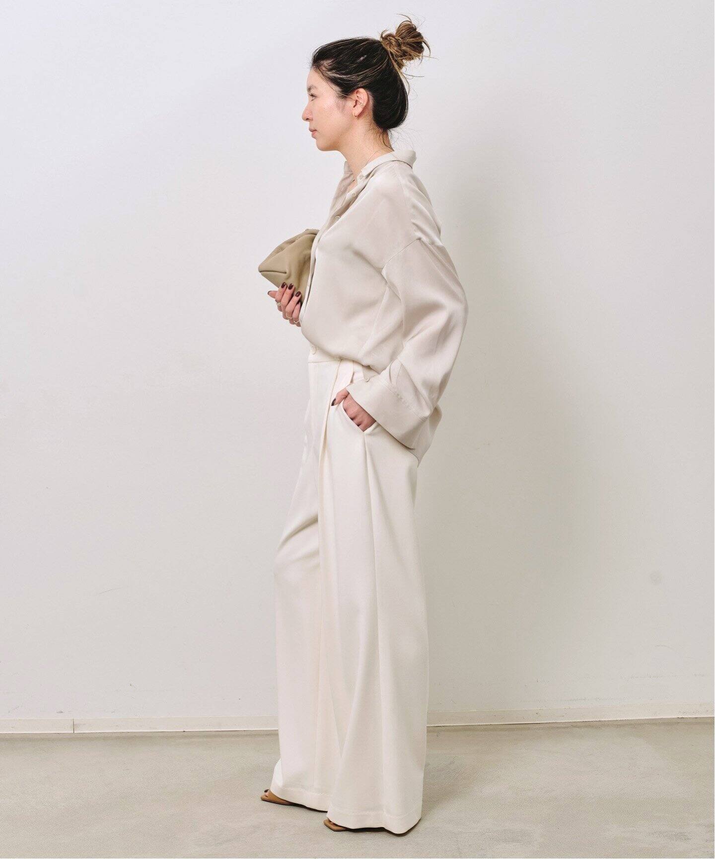 Washable Silk Shirt（シャツ／ブラウス）｜L