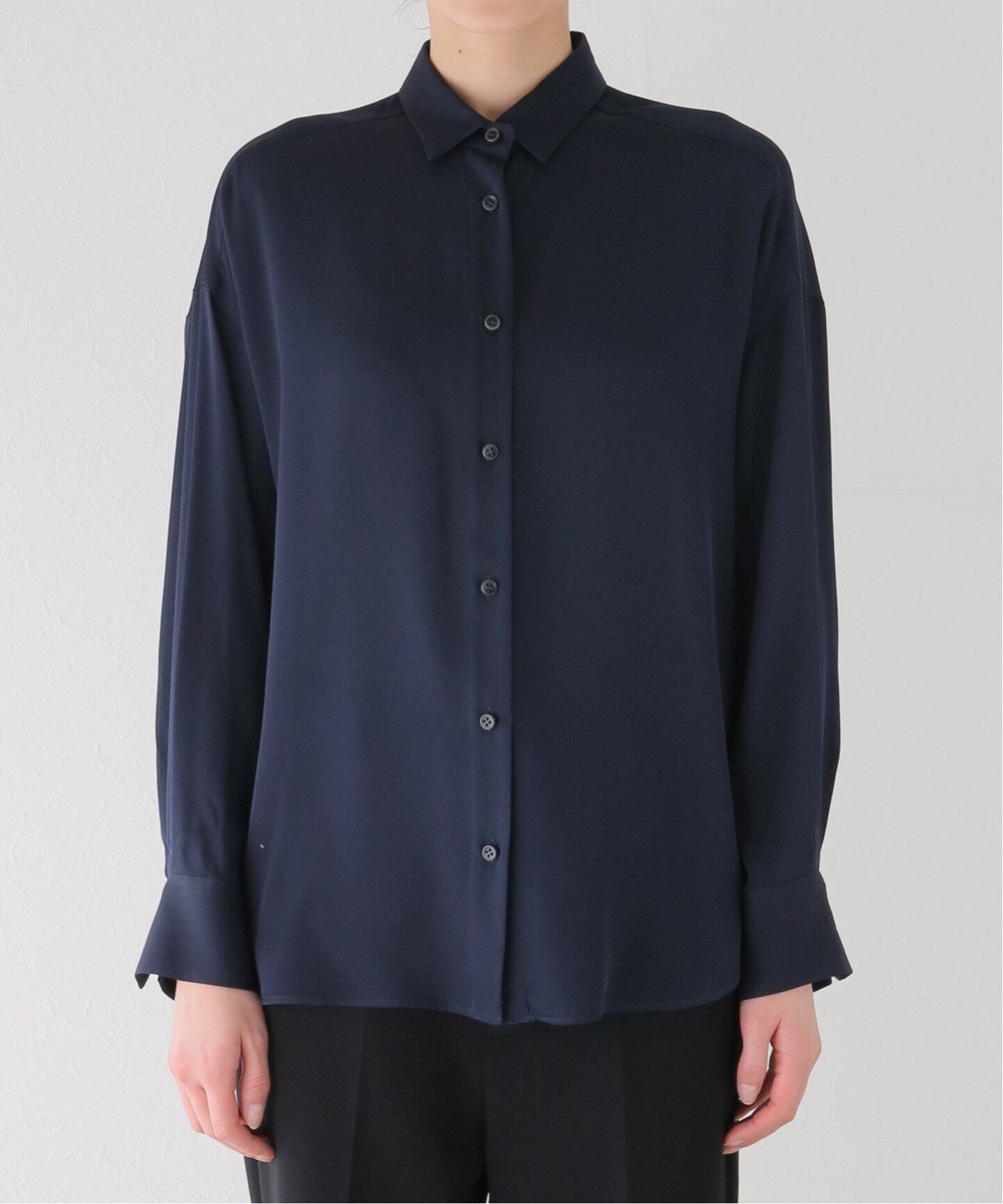Washable Silk Shirt（シャツ／ブラウス）｜L