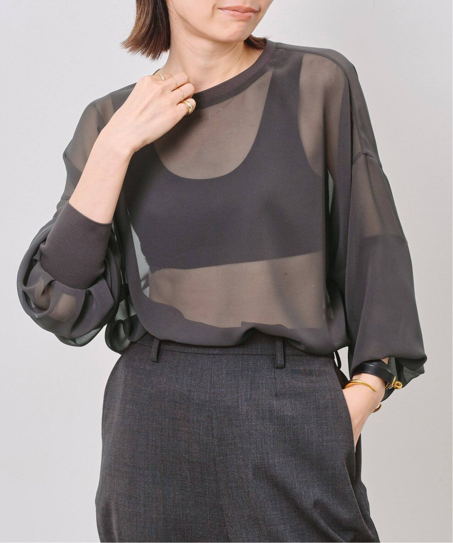 Sheer Blouse（シャツ／ブラウス）｜L 