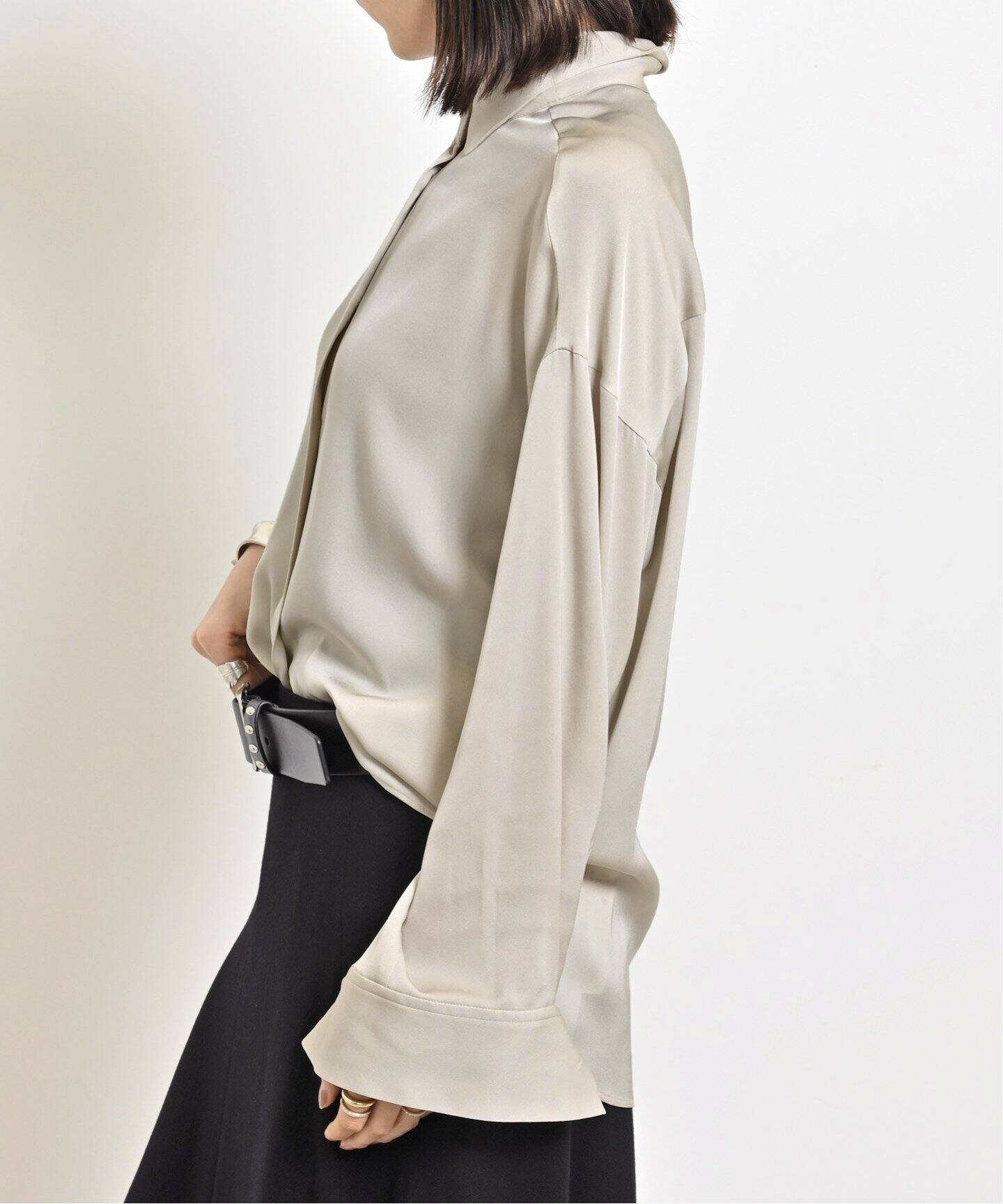 Washable Silk Shirt（シャツ／ブラウス）｜L