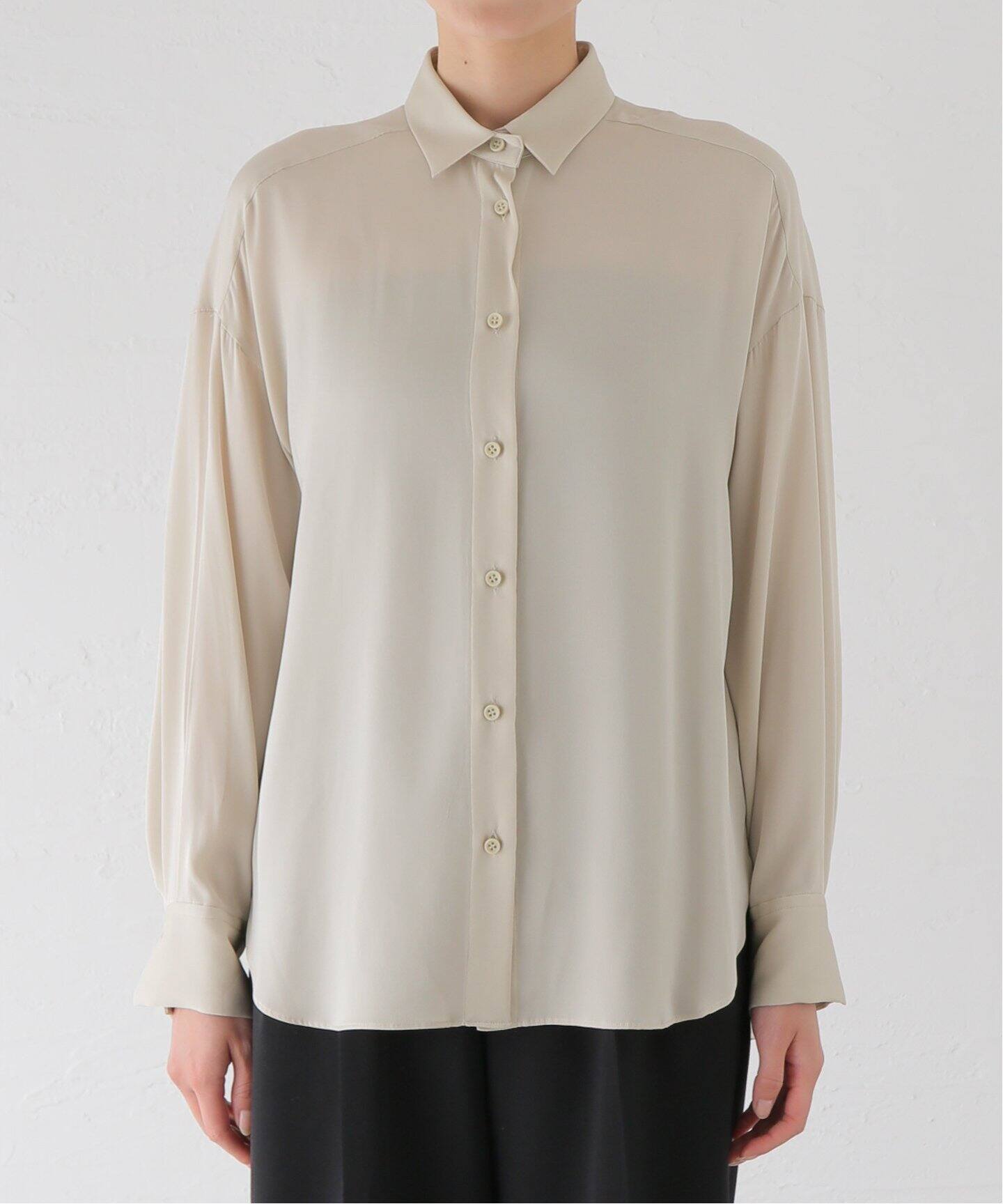 Washable Silk Shirt（シャツ／ブラウス）｜L