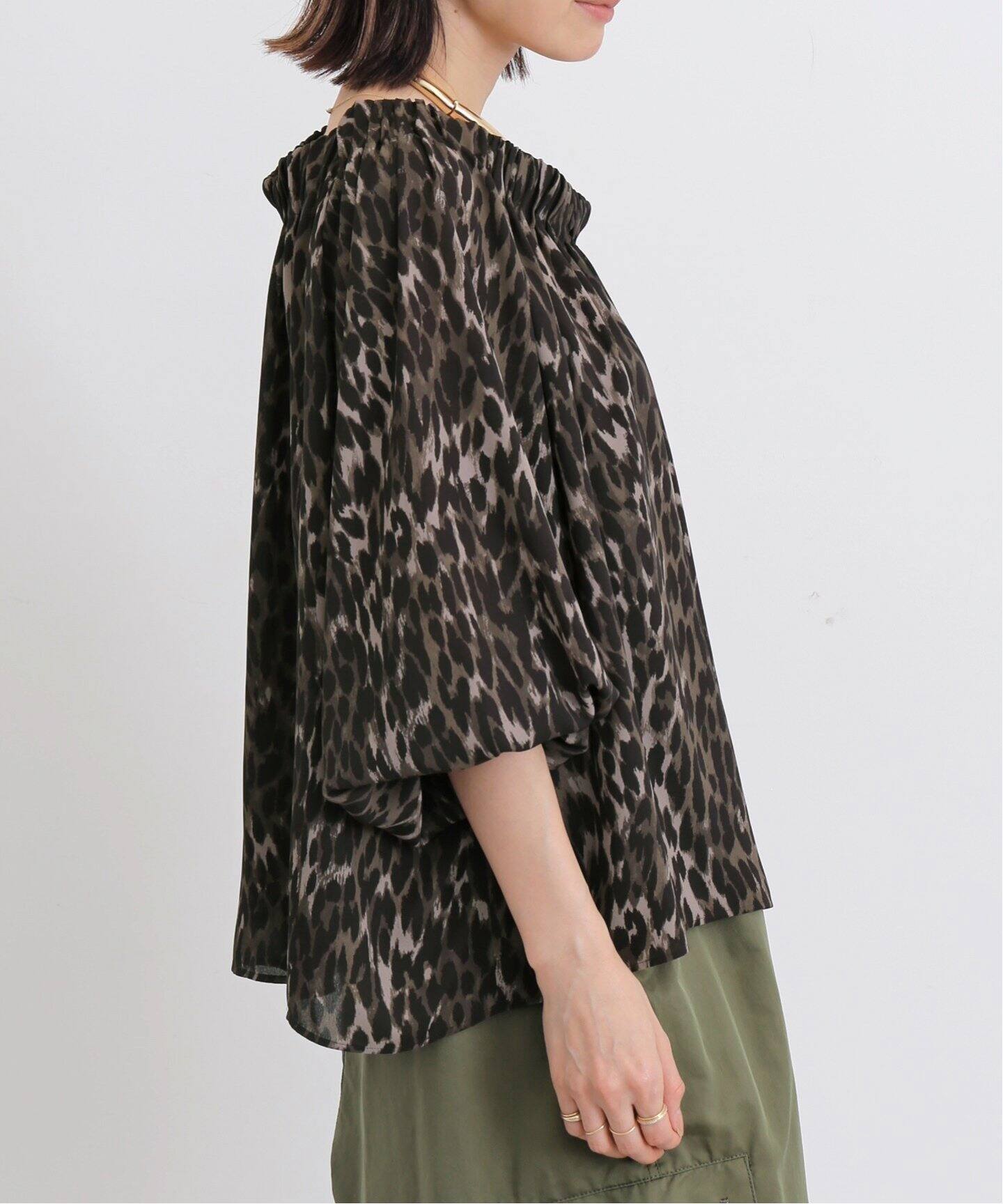 Leopard Print Blouse（シャツ／ブラウス）｜L