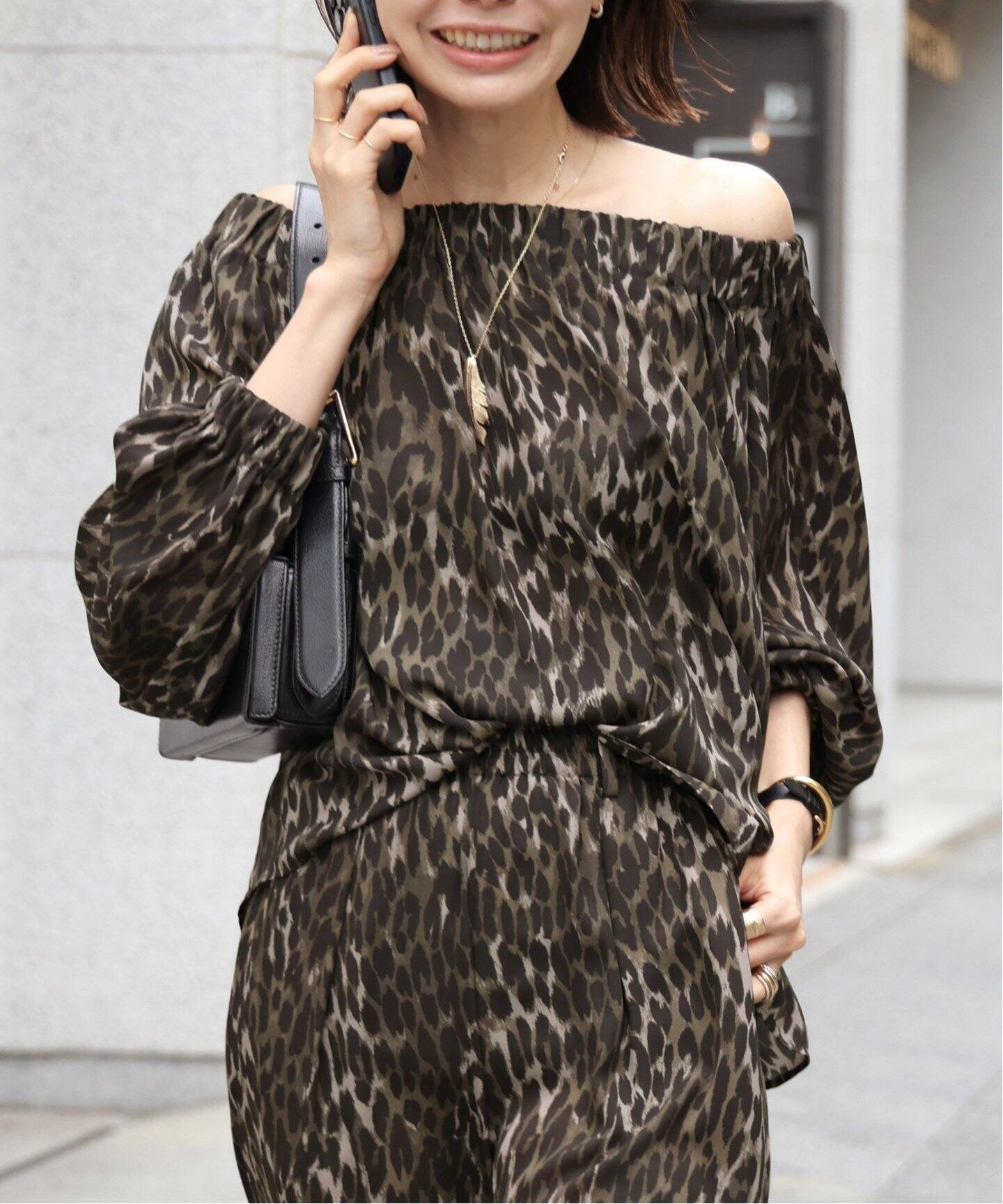 Leopard Print Blouse（シャツ／ブラウス）｜L