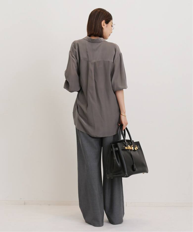 RAYON/SILK 2WAY SHIRTS（シャツ／ブラウス）｜L